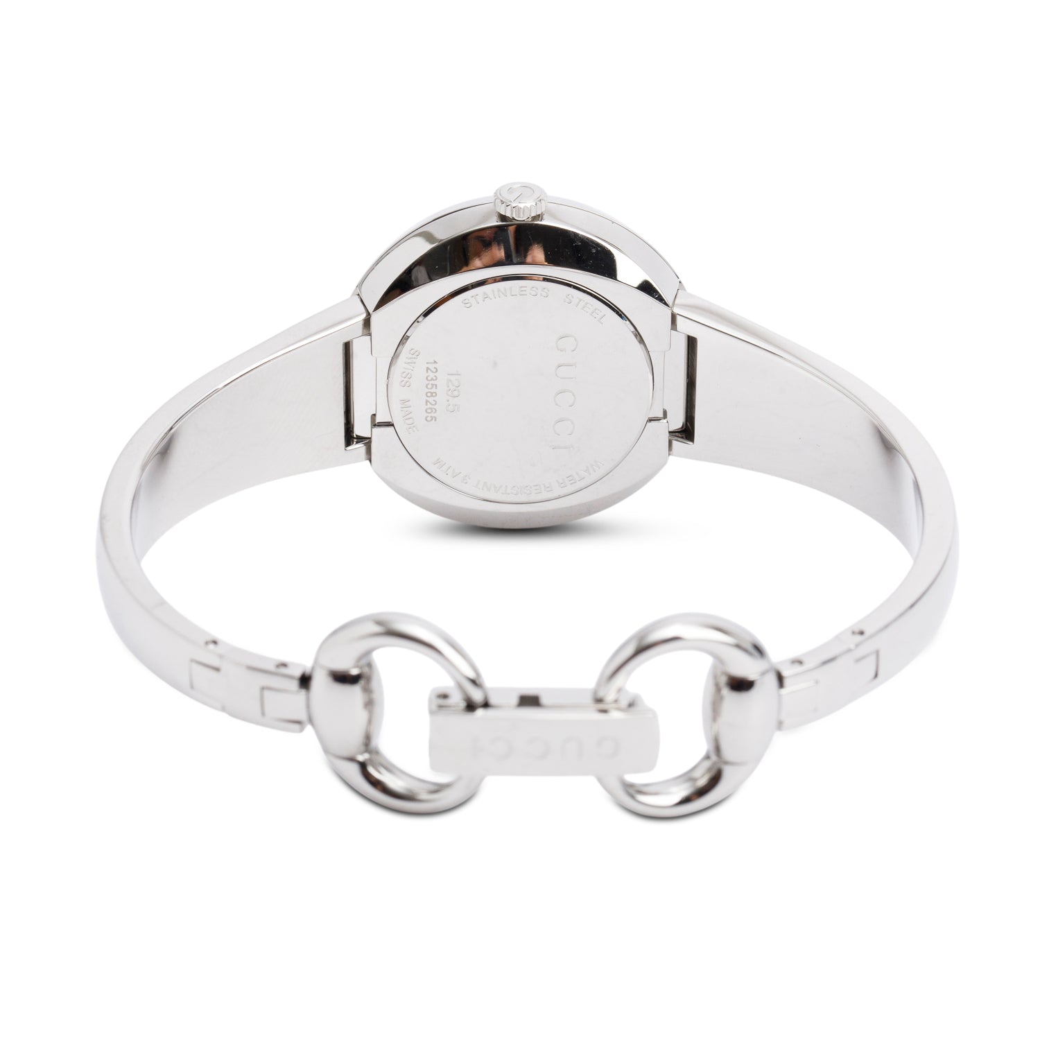 Gucci Stainless Steel 27 MM U-Play Watch w/ Box, Extra Strap & Bezel