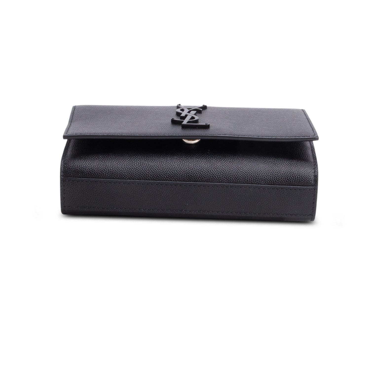 Saint Laurent Black Grain De Poudre Leather Kate Belt Bag
