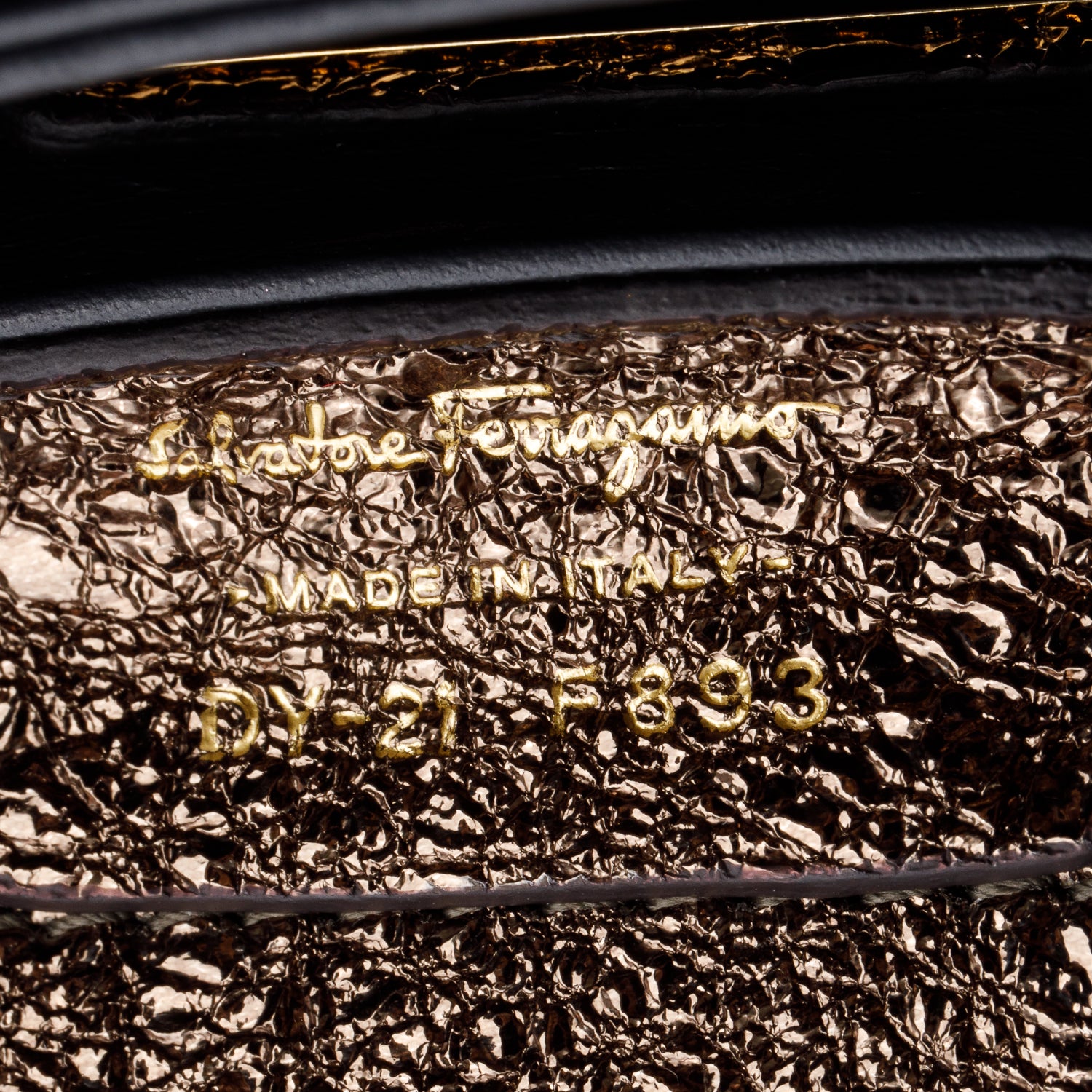 Ferragamo Metallic Brown Thalia Flap Shoulder Bag