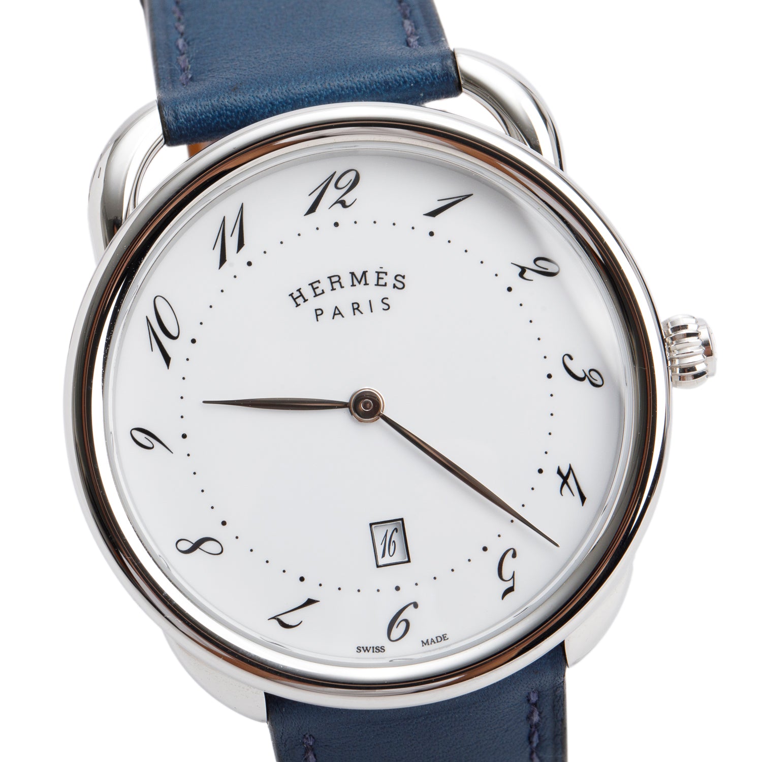 Hermes 2024 Stainless Steel Arceau 40 MM Automatic Watch AR7Q.810 w/ Box & Papers