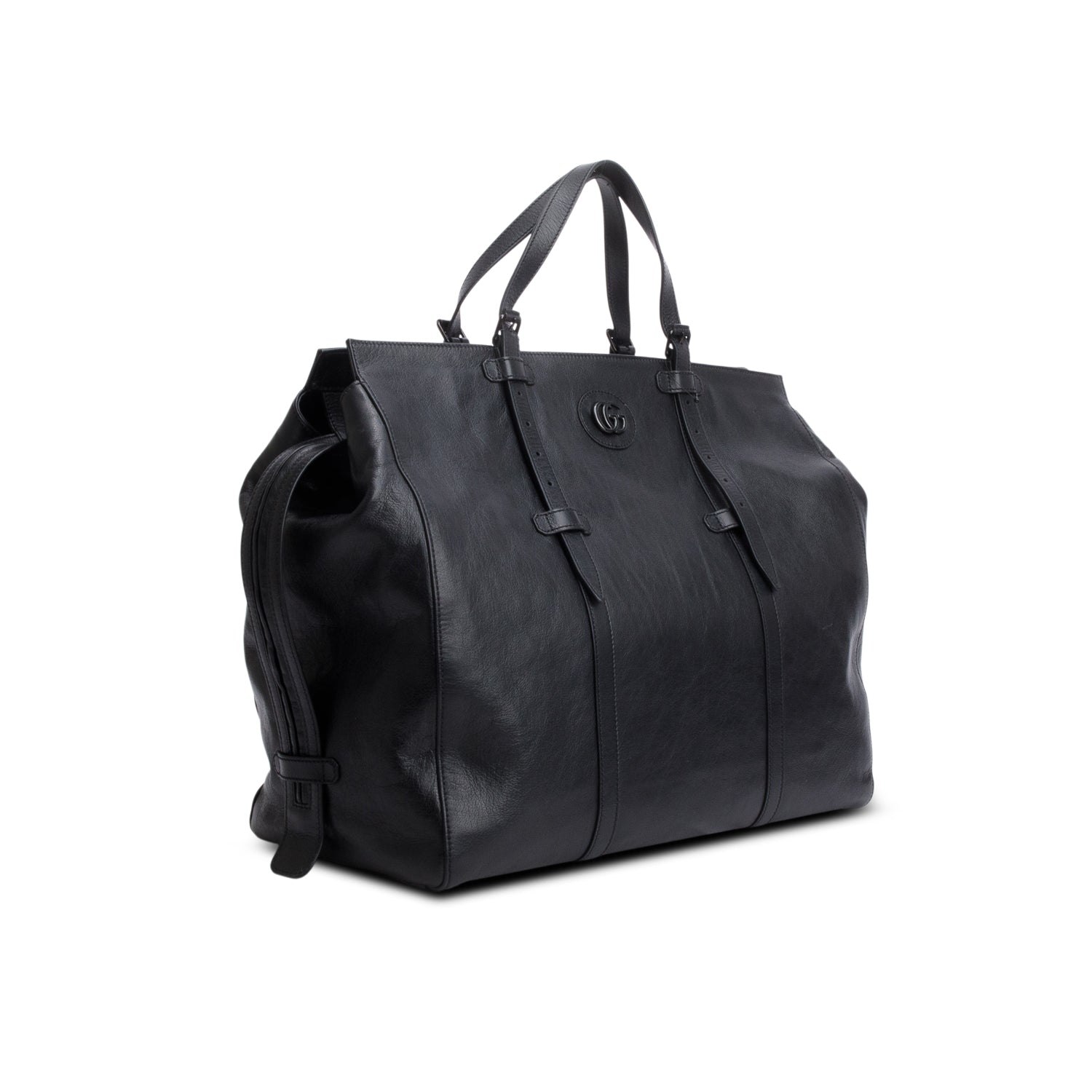 Gucci Black Monochrome Piuma Lux Energy Weekender Bag