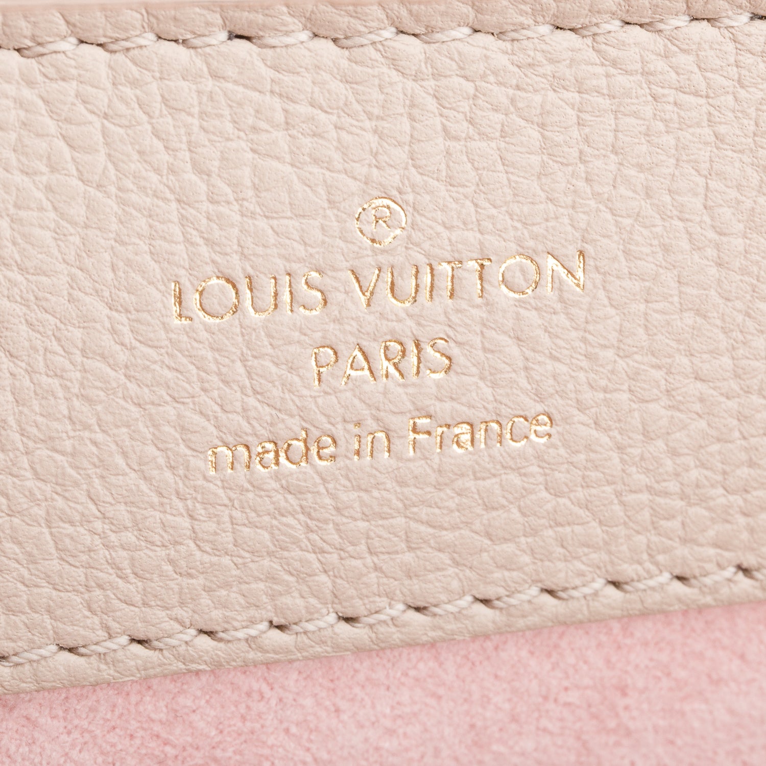 Louis Vuitton Beige Calkskin Mini Lockme Ever w/ Box & Strap