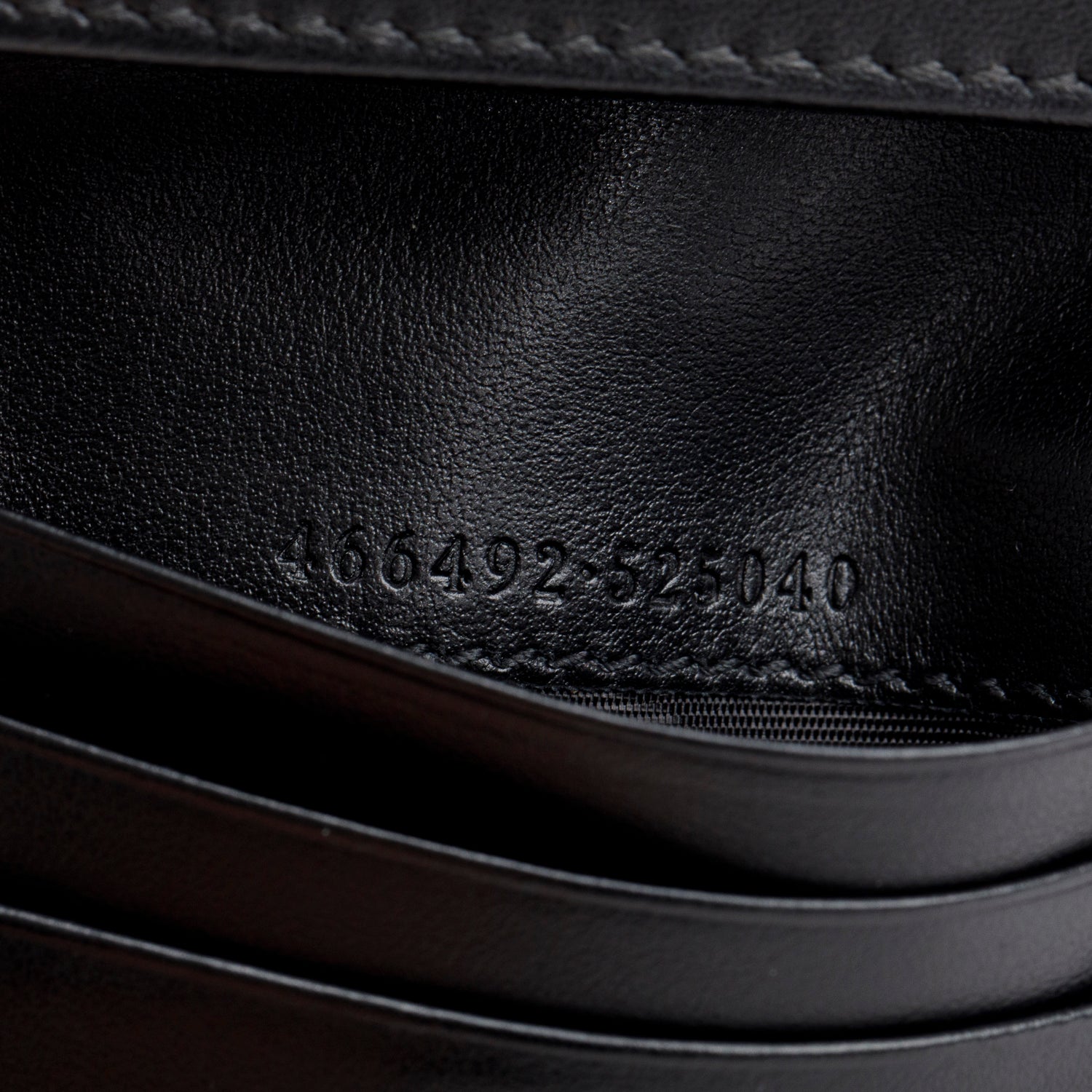 Gucci Black Quilted GG Marmont Leather Card Case Wallet w/ Box