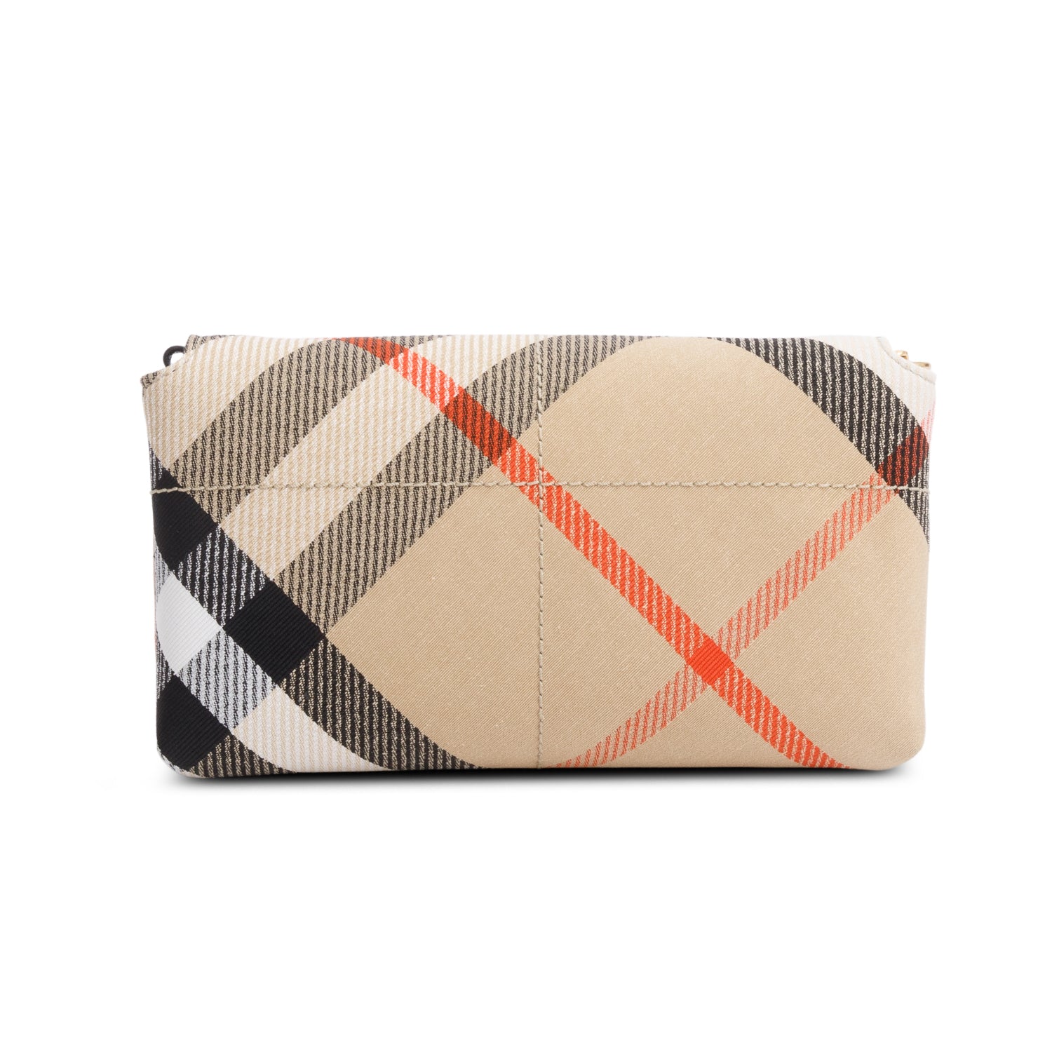 Burberry Brown Check Soft Snip Mini Chain Bag