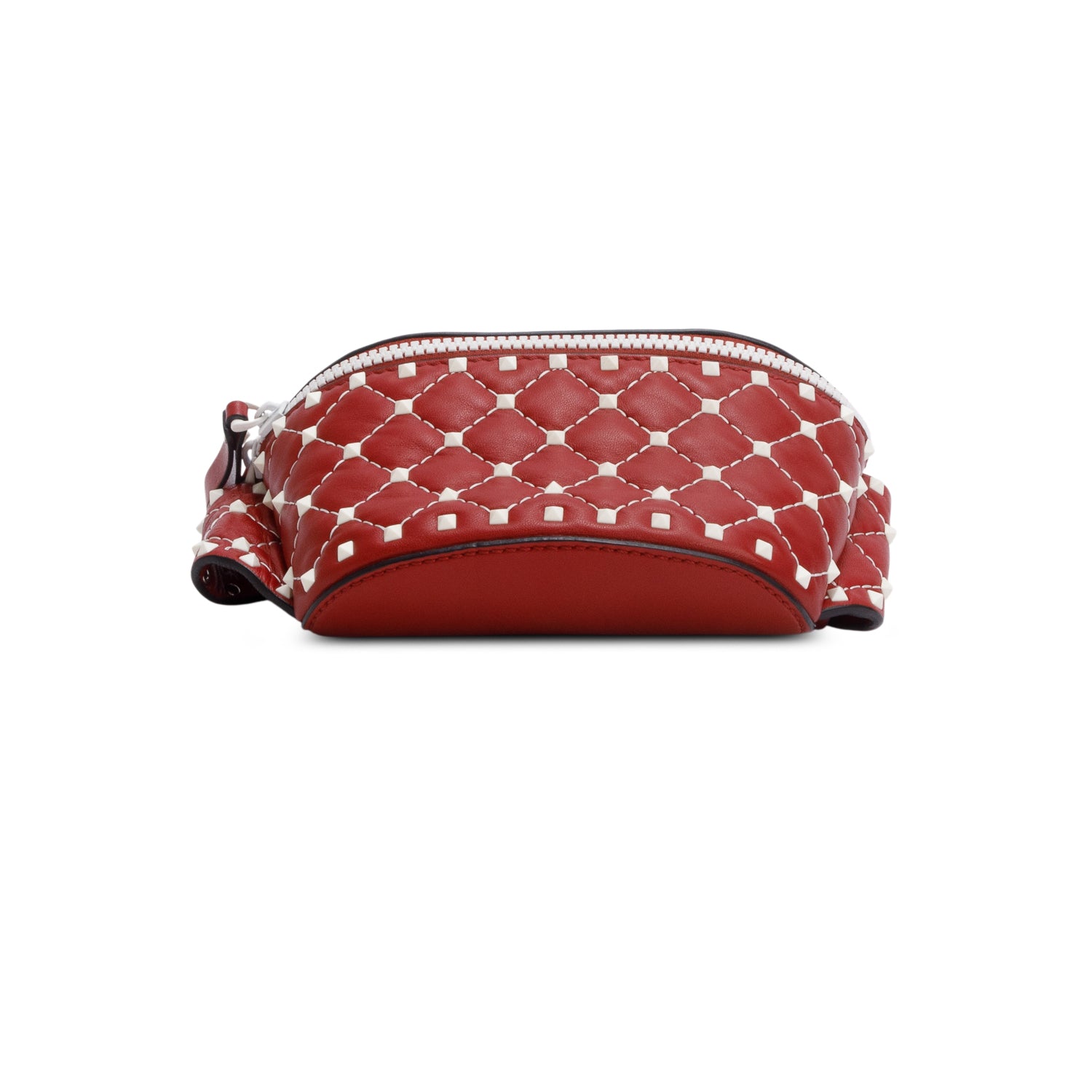 Valentino Red Leather Free Rockstud Belt Bag