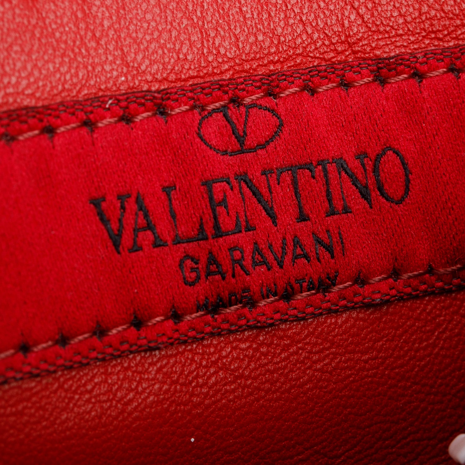 Valentino Red Leather Free Rockstud Belt Bag