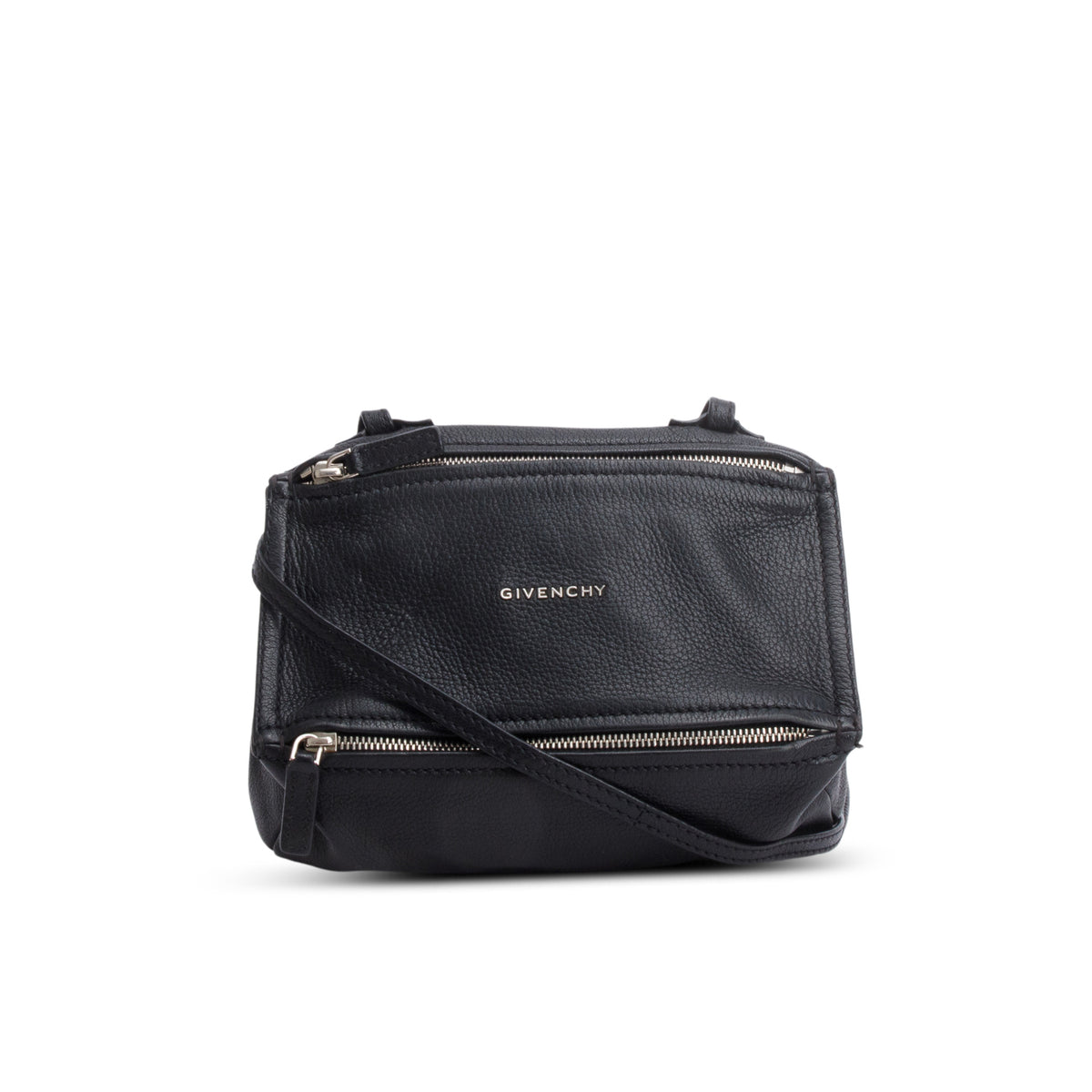 Givenchy Black Sugar Goatskin Leather Mini Pandora Crossbody Bag 