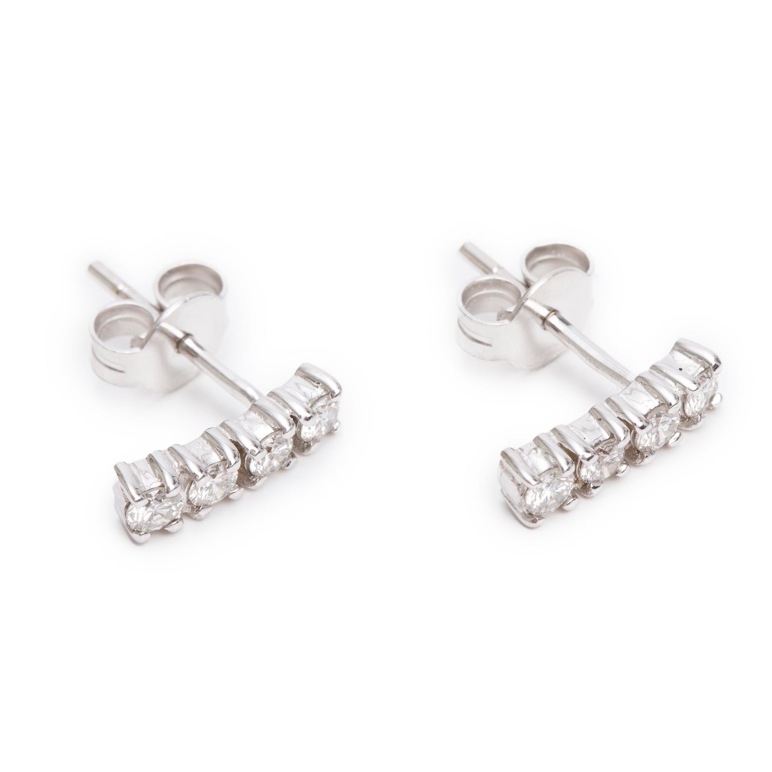 18k White Gold 0.40 tcw. Diamond Stud Earrings
