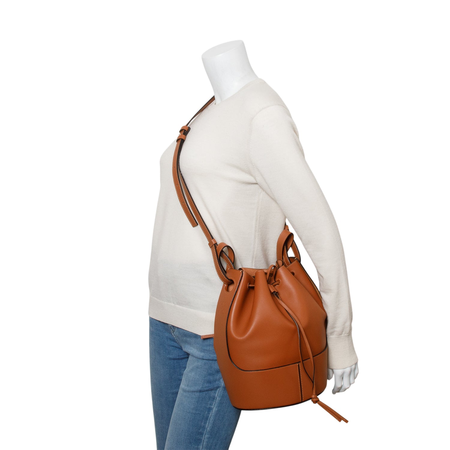 Loewe Brown Calfskin Medium Balloon Bucket Bag