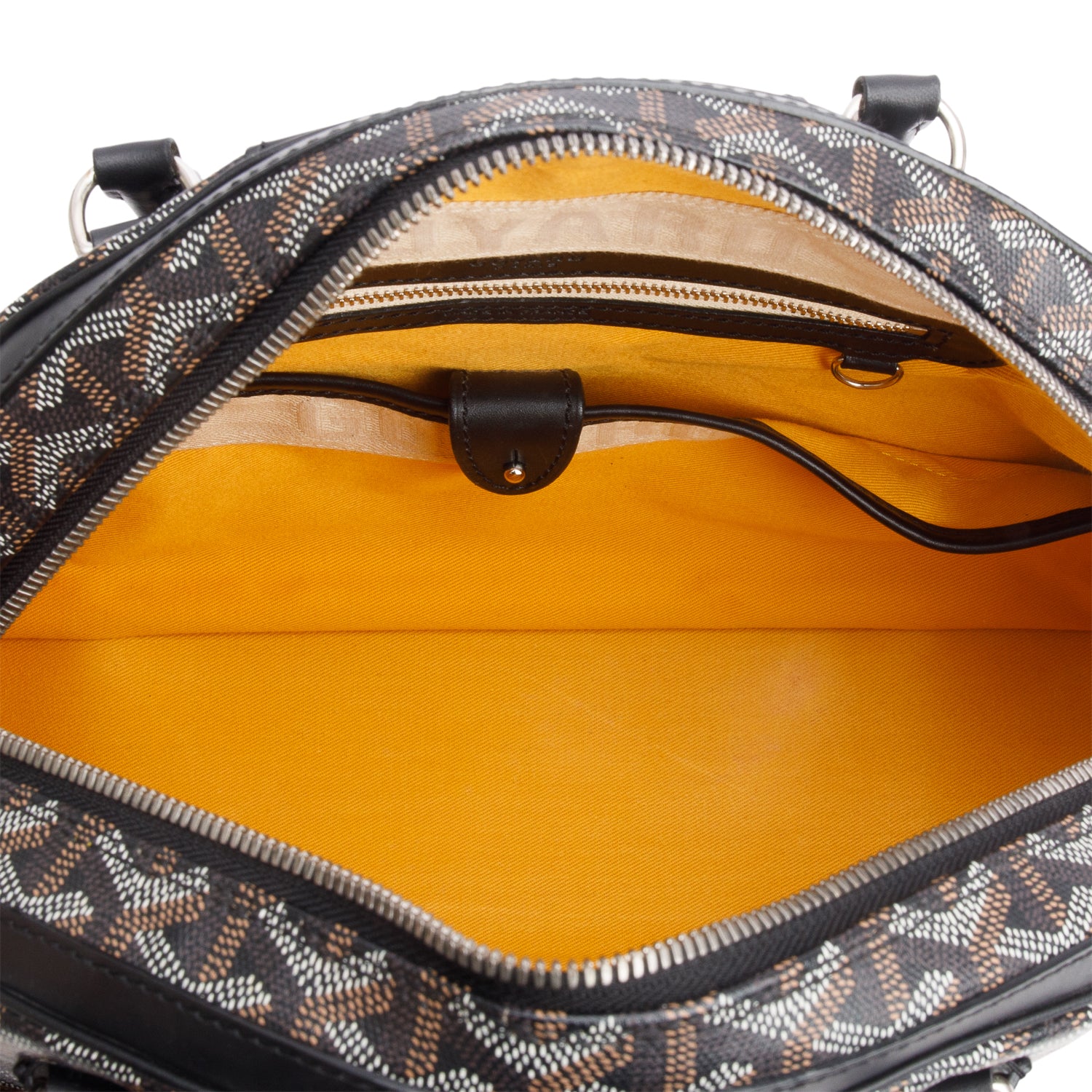 Goyard Black Goyardine Saint Jeanne MM Bowler