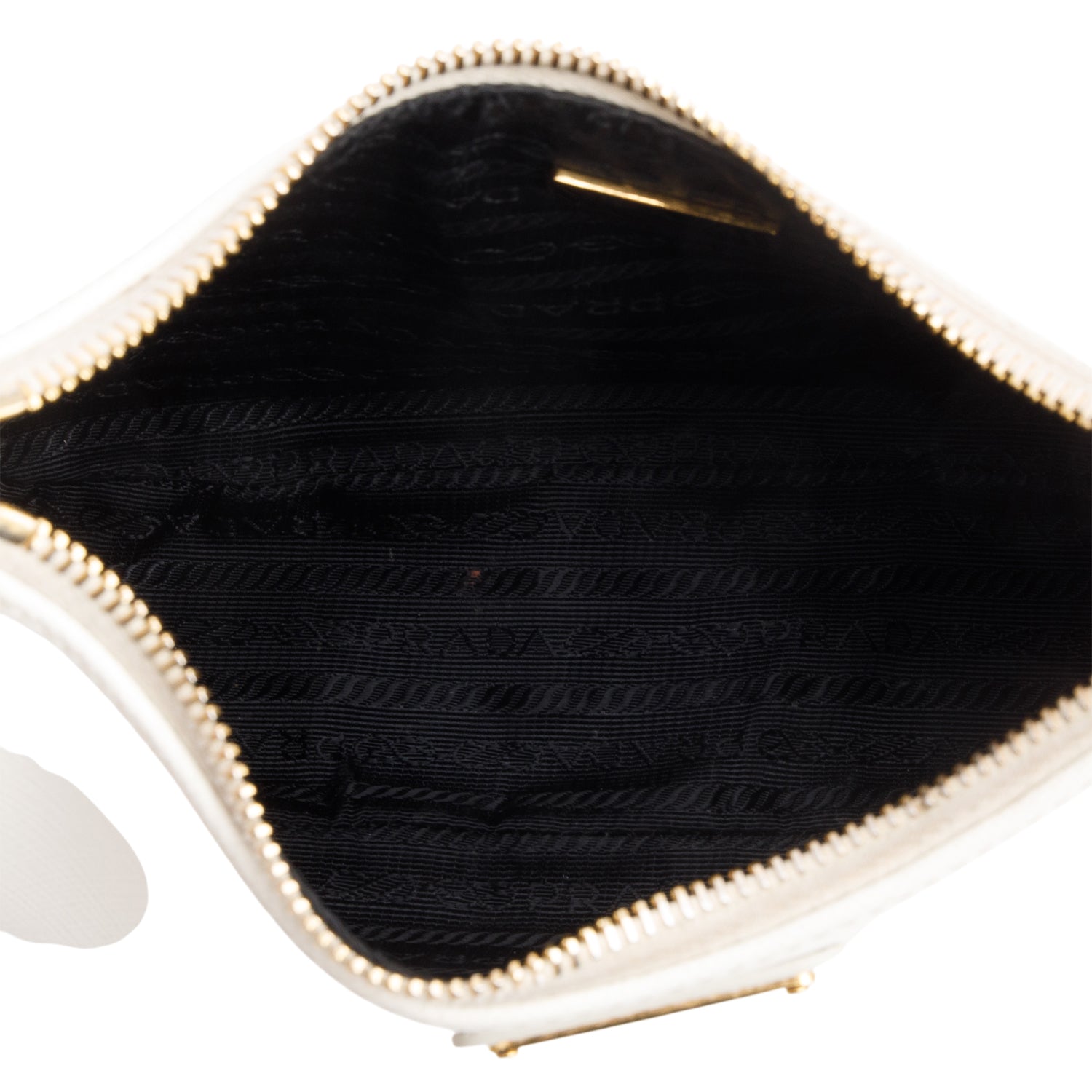 Prada 2023 White Saffiano Lux Mini Re-Edition Shoulder Bag w/ Box & Receipt