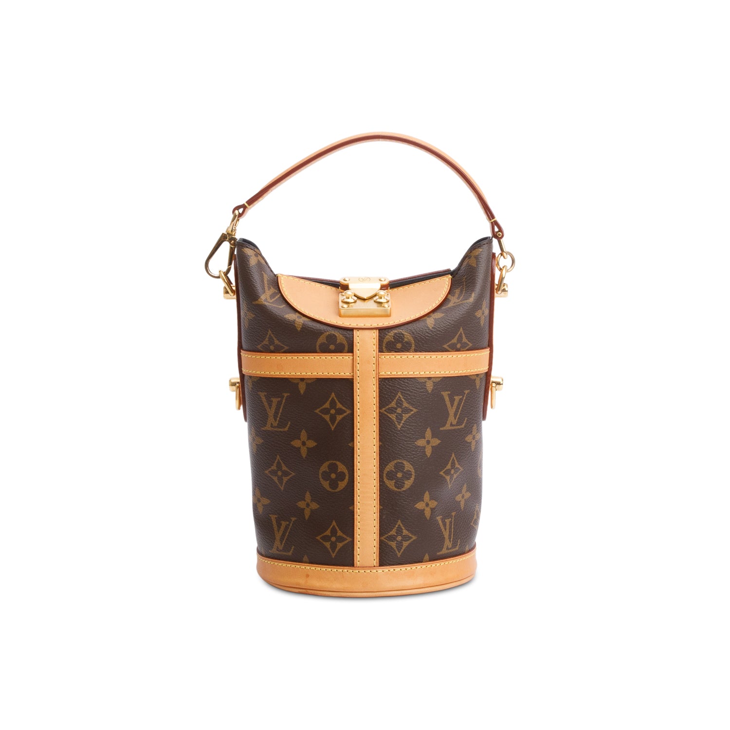 Louis Vuitton Monogram Duffle Crossbody Bag w/ Box & Straps