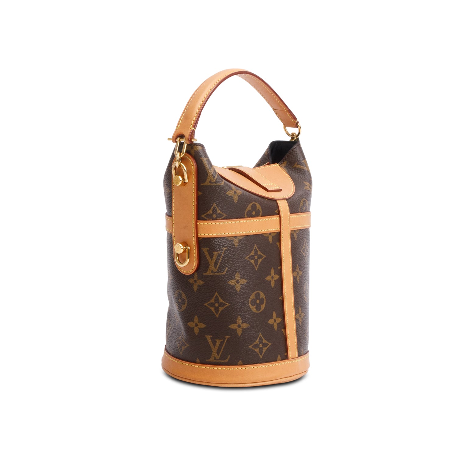 Louis Vuitton Monogram Duffle Crossbody Bag w/ Box & Straps