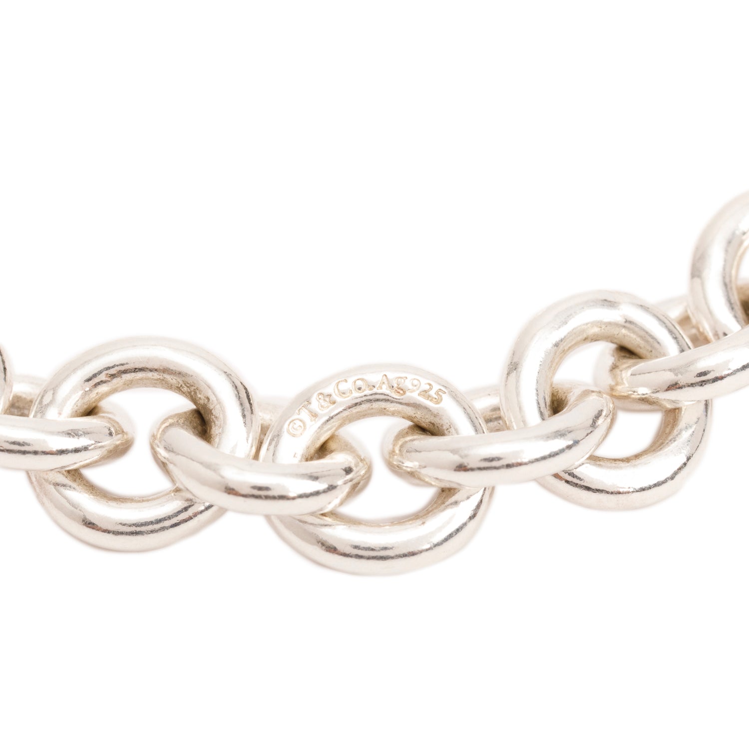 Tiffany & Co. Sterling Silver Medium Round Link Bracelet