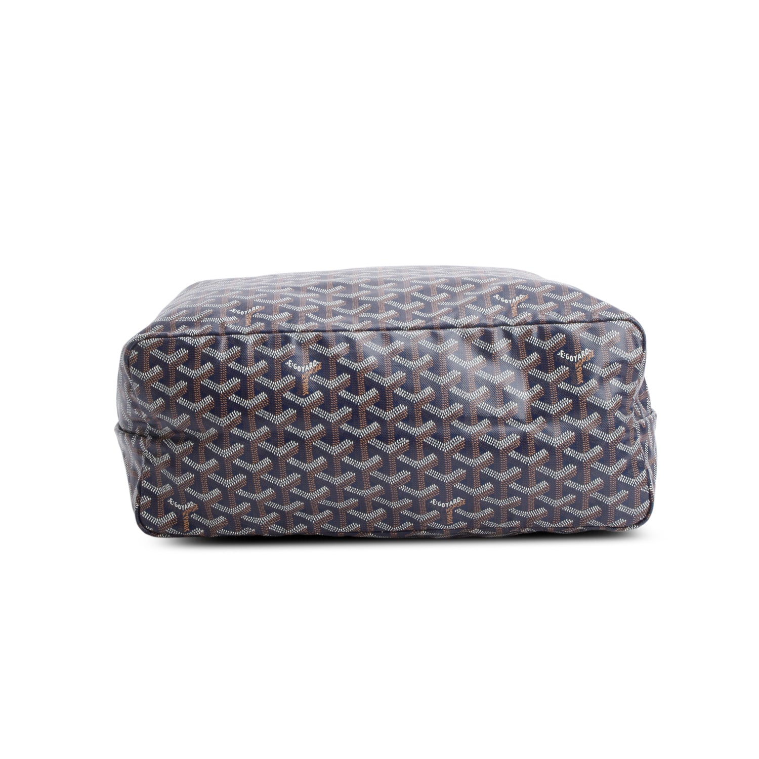 Goyard 2024 Navy Saint Louis PM Tote w/ Pouch