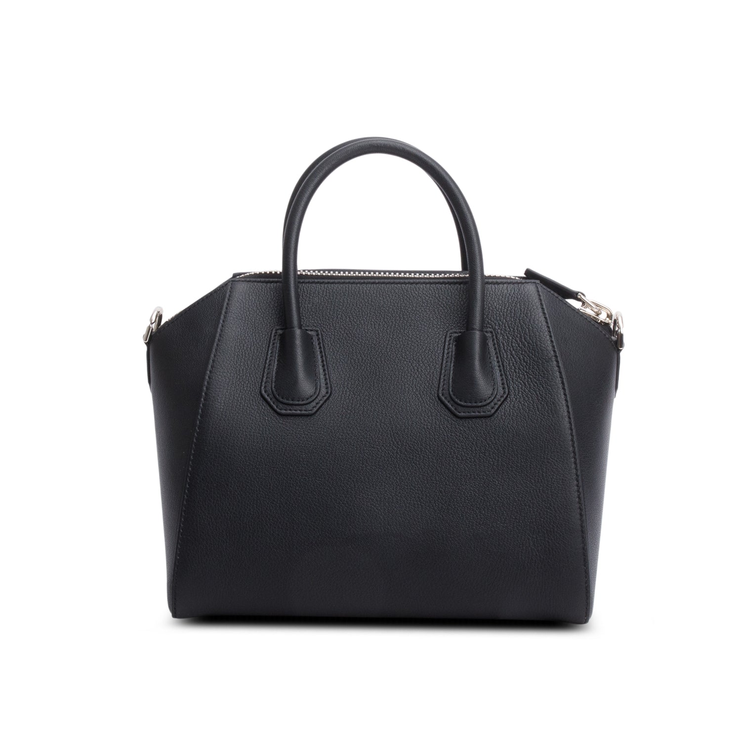 Givenchy 2022 Black Grained Leather Small Antigona Satchel