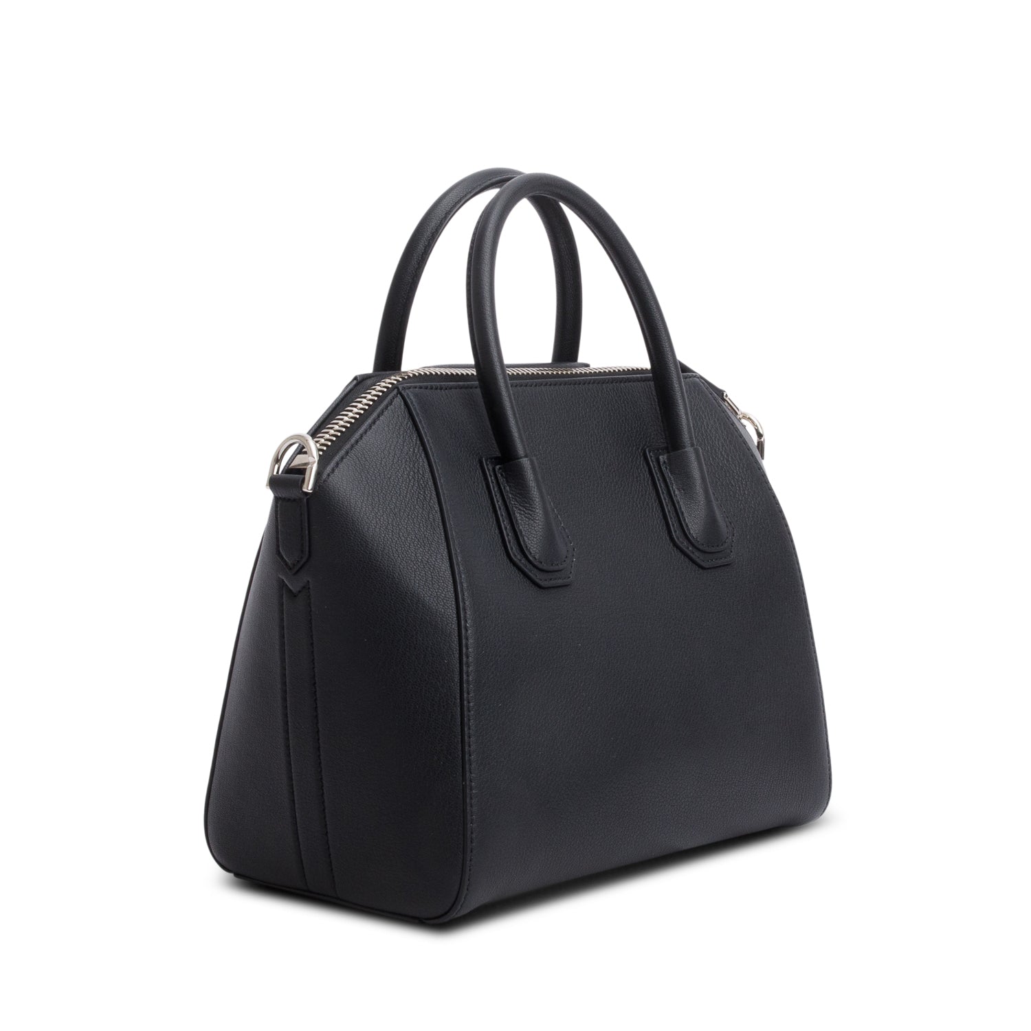 Givenchy 2022 Black Grained Leather Small Antigona Satchel