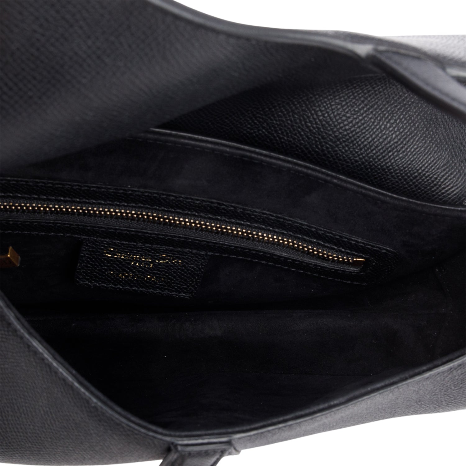 Christian Dior 2022 Black Grained Calfskin Saddle Bag w/ Box & Authenticity Card