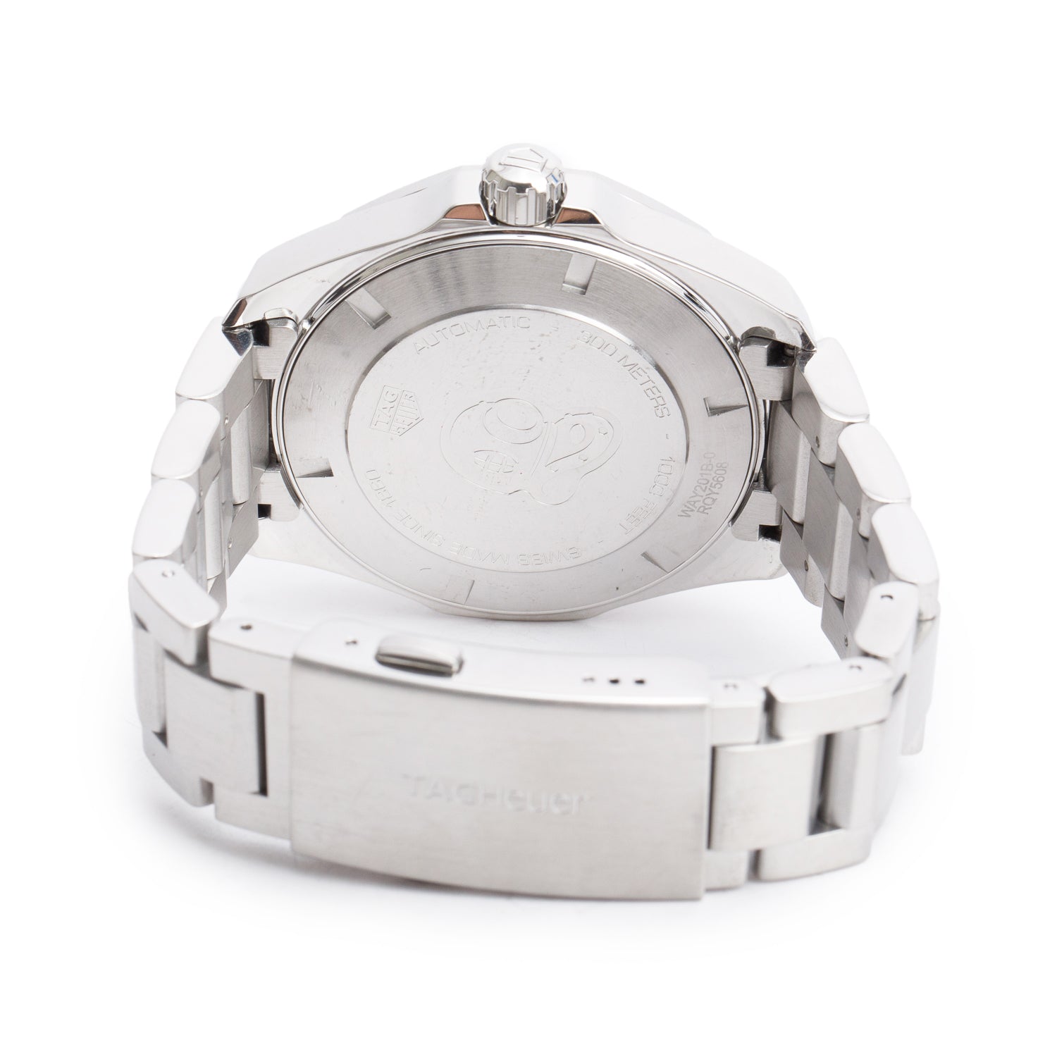 Tag Heuer Stainless Steel Aquaracer 43 MM Automatic Watch Blue Dial WAY201B-0