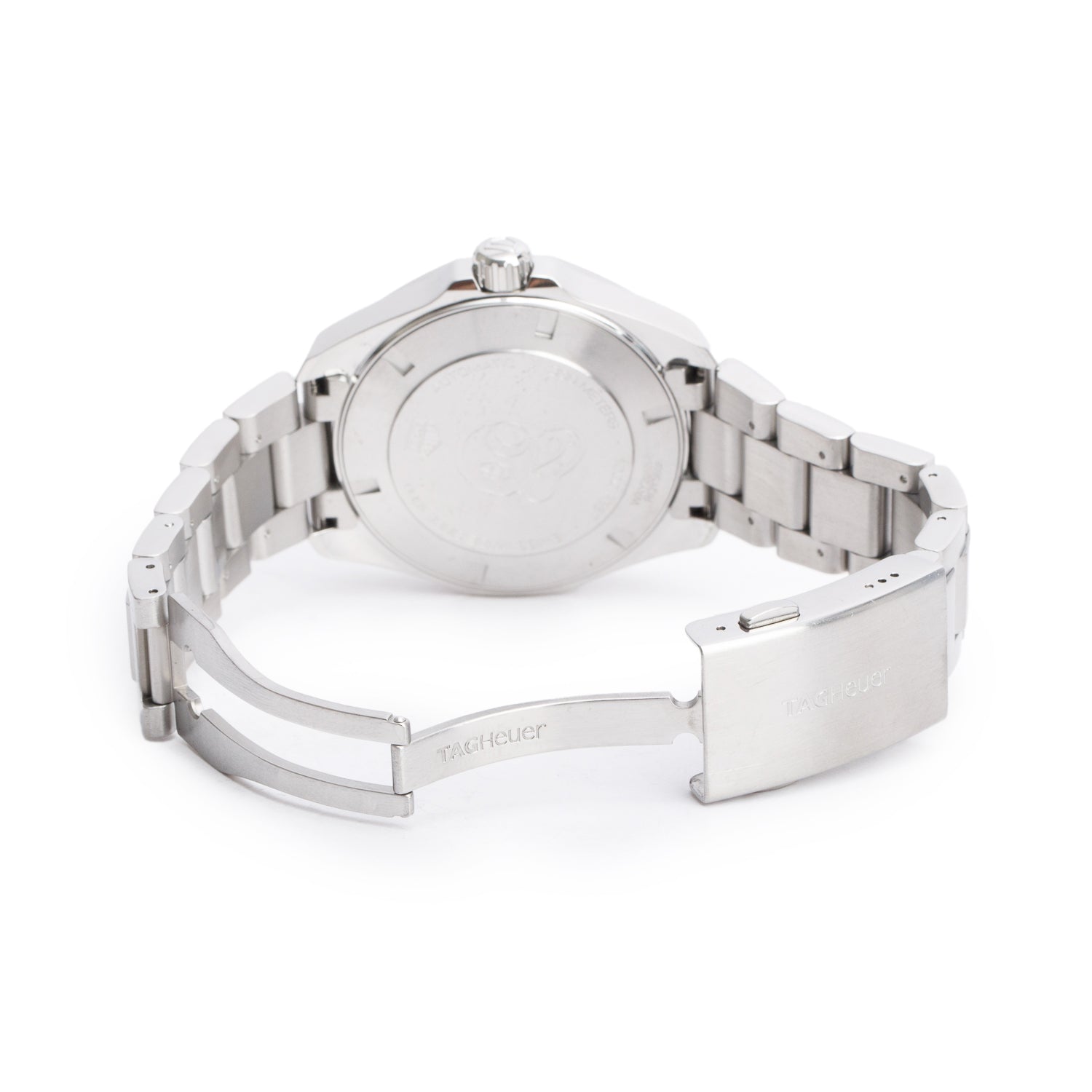 Tag Heuer Stainless Steel Aquaracer 43 MM Automatic Watch Blue Dial WAY201B-0