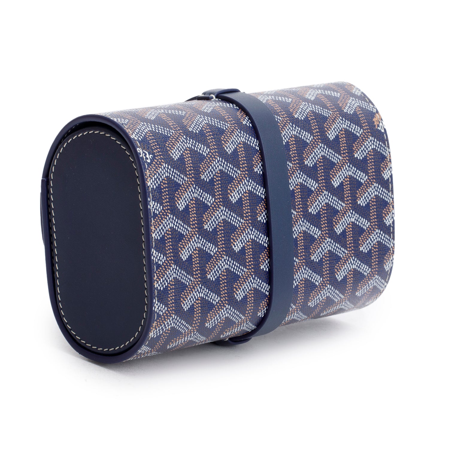 Goyard Blue Goyardine Double Travel Watch Case