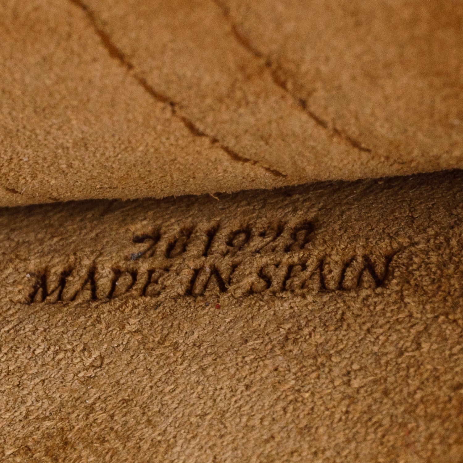 Loewe Brown Marine Striped Calfskin Small Gate Bag