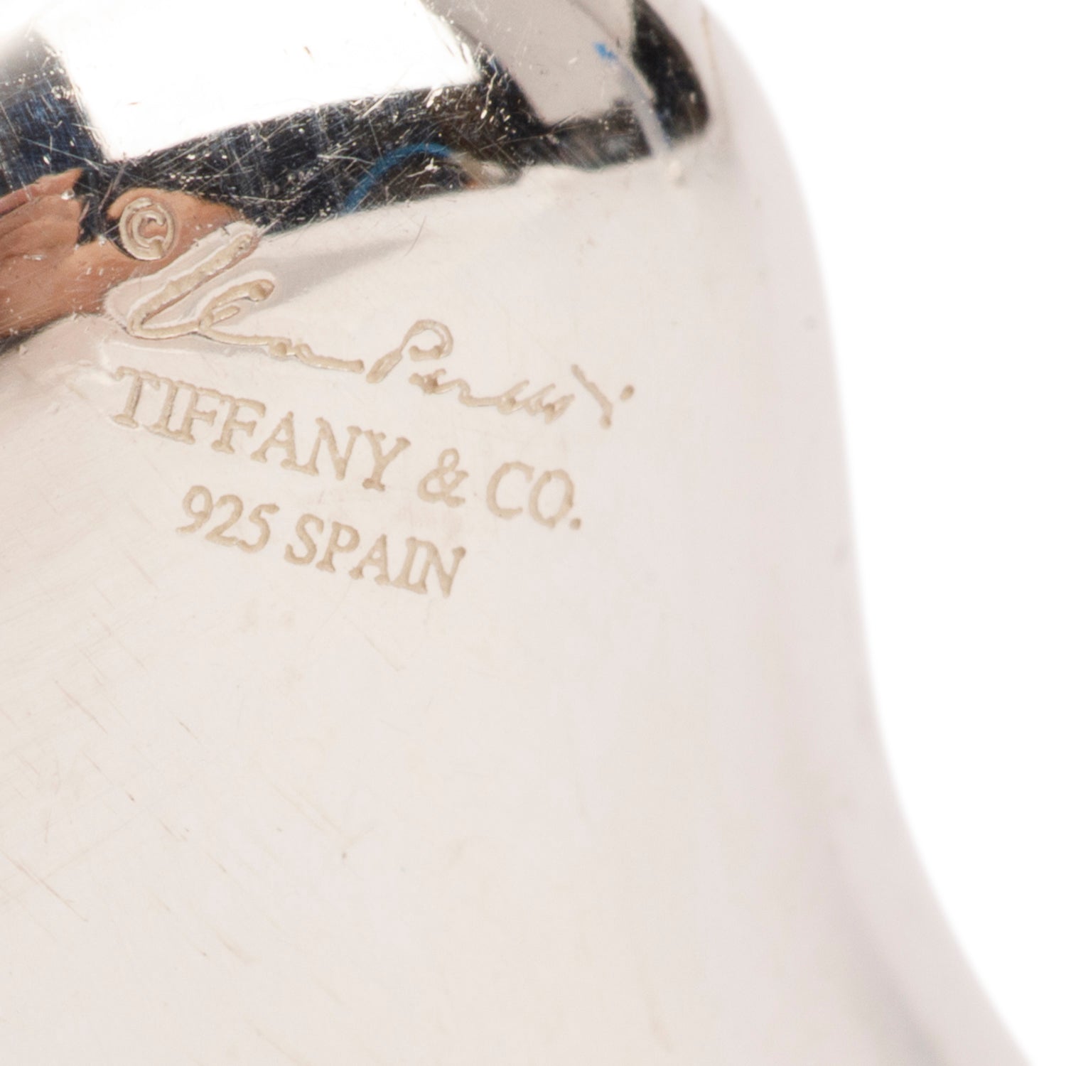 Tiffany & Co. Elsa Peretti Sterling Silver Full Heart Ear Clips