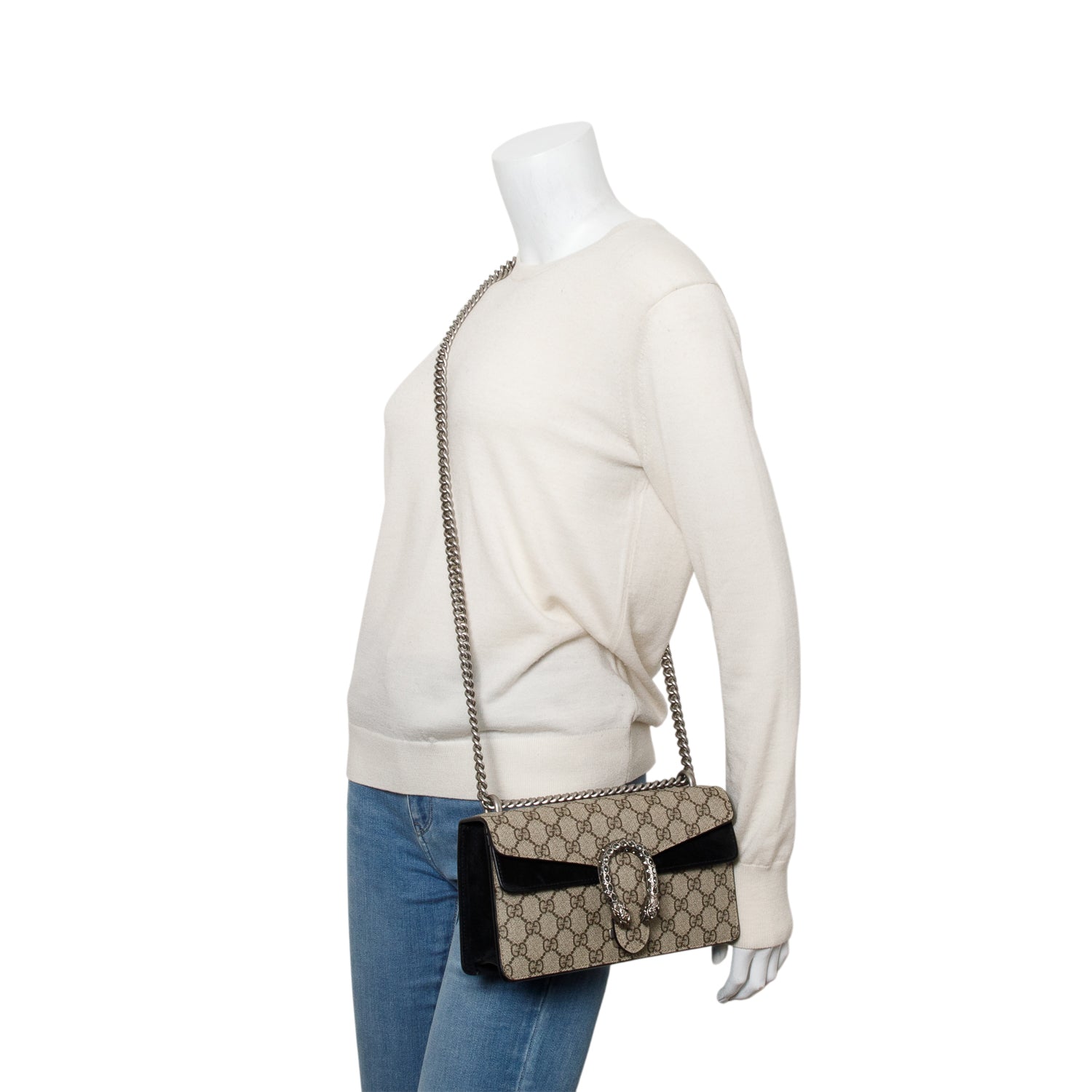 Gucci GG Supreme Small Dionysus Shoulder Bag w/ Box