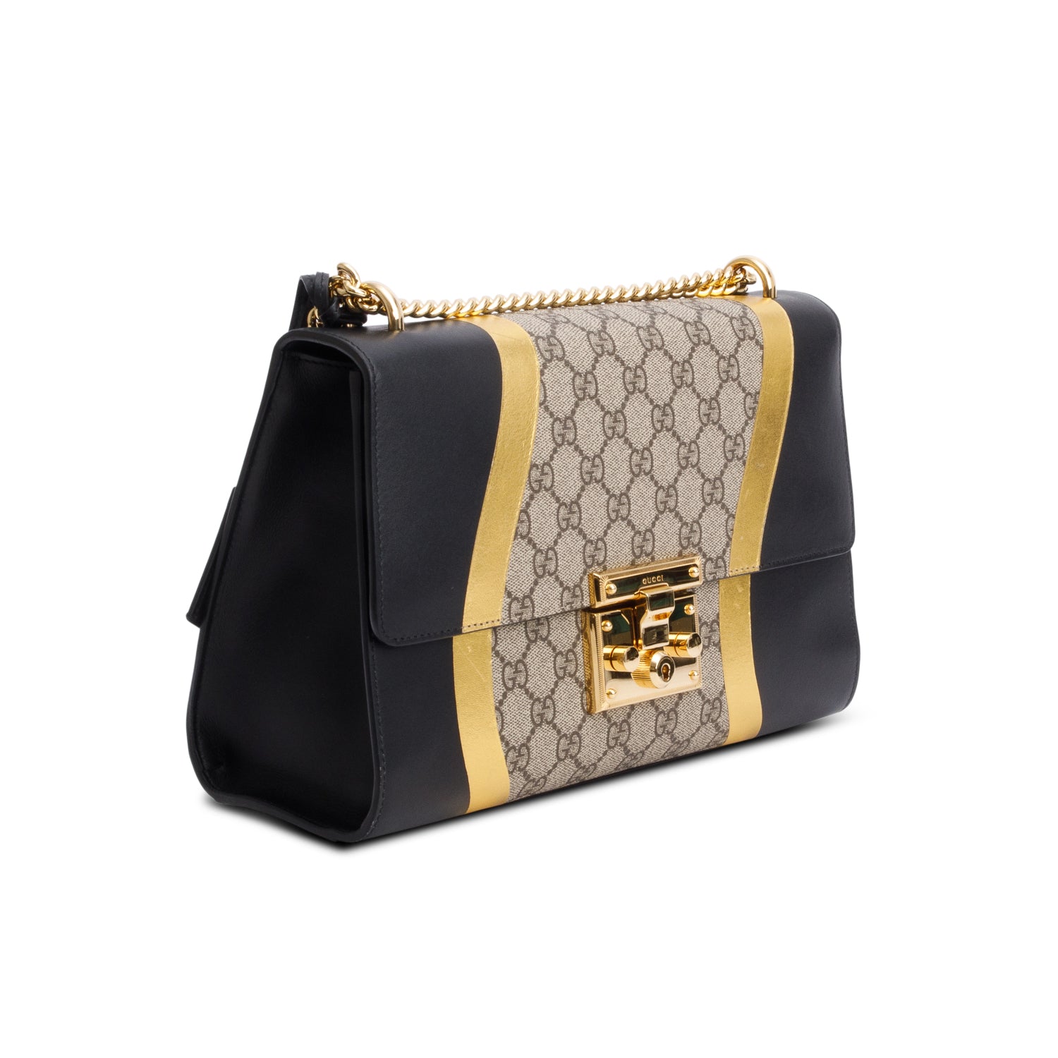 Gucci GG Supreme Monogram Medium Padlock Shoulder Bag