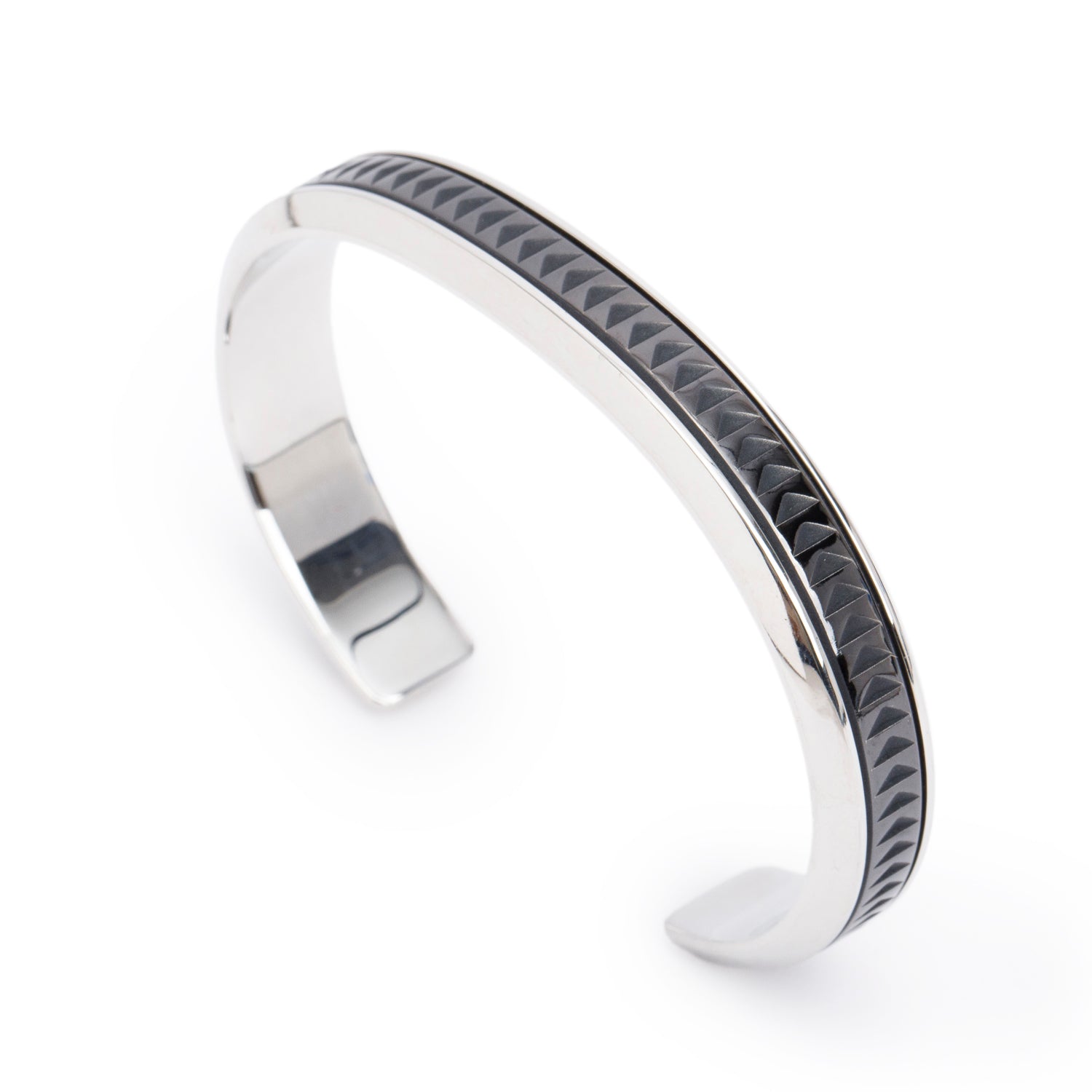 Tiffany & Co. Paloma Picasso Stainless Steel & Titanium Caliper Cuff Bangle
