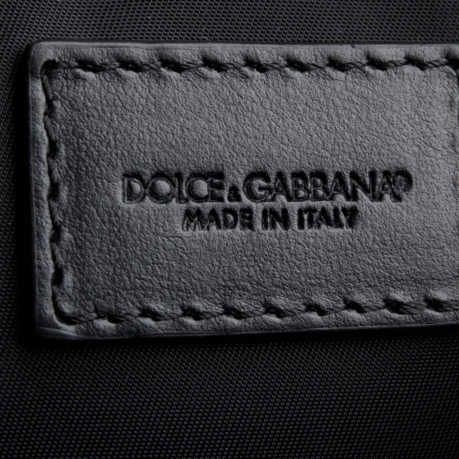 Dolce & Gabbana Black Nylon Logo Belt Bag w/ Authenticity Card