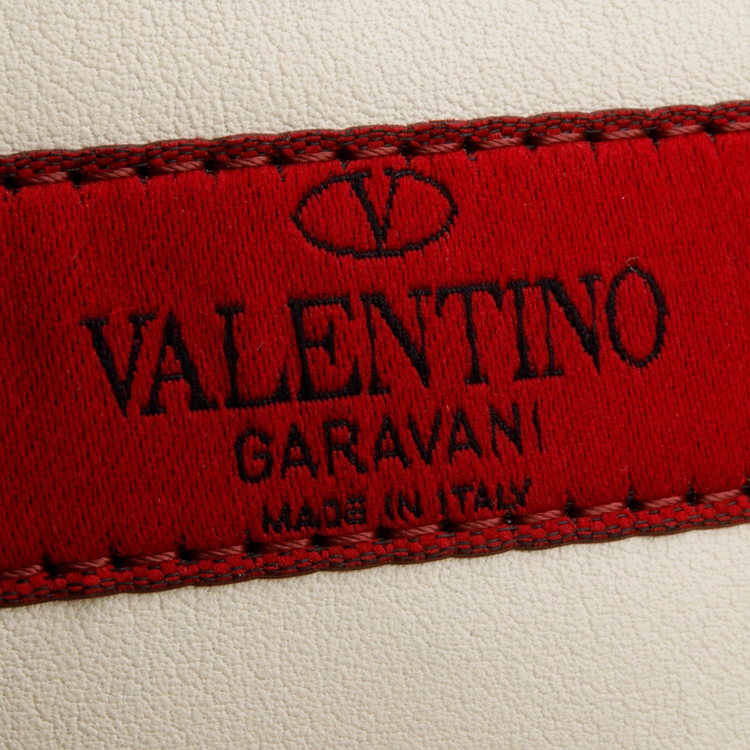 Valentino Cream Leather Mini Rockstud Tote w/ Strap