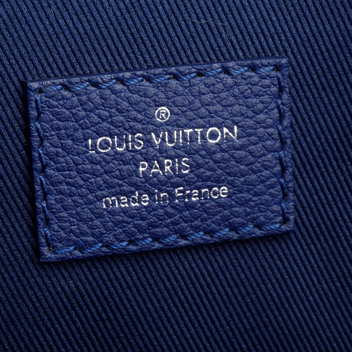 Louis Vuitton Blue Cowhide Monogram Bandana Christopher MM Backpack