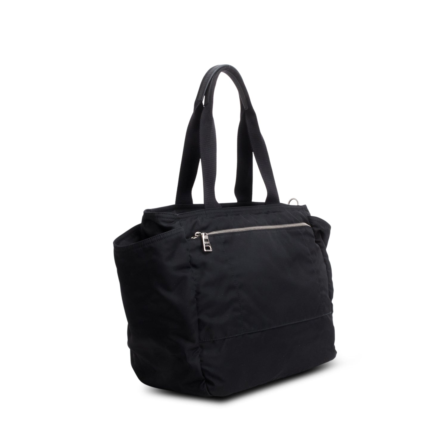 Prada Black Tessuto Nylon Diaper Bag w/ Strap