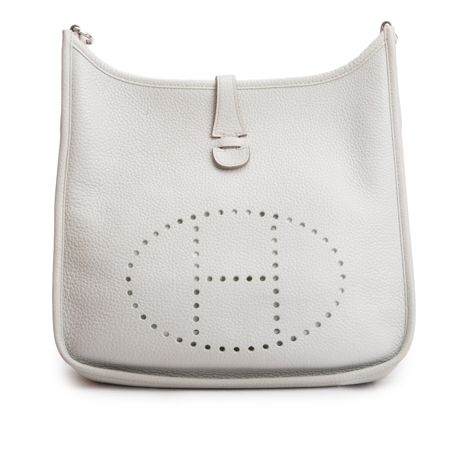 Hermes Gris Pale Taurillon Clemence Evelyne III 29 Bag