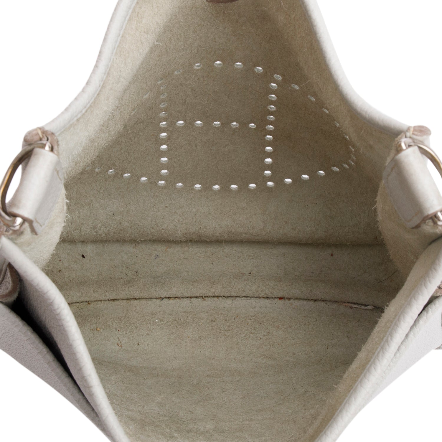 Hermes Gris Pale Taurillon Clemence Evelyne III 29 Bag