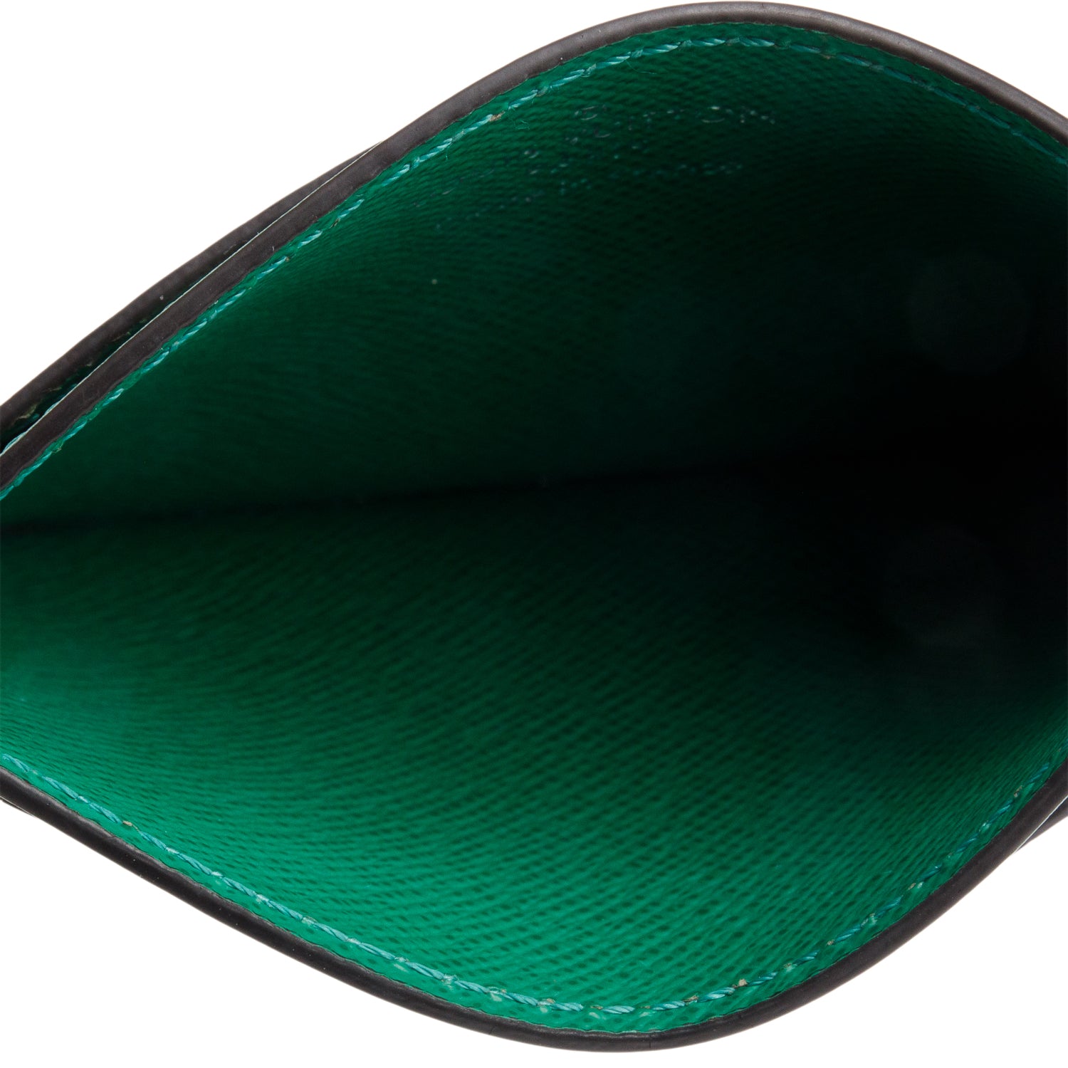 Louis Vuitton Monogram Green Leather Card Holder