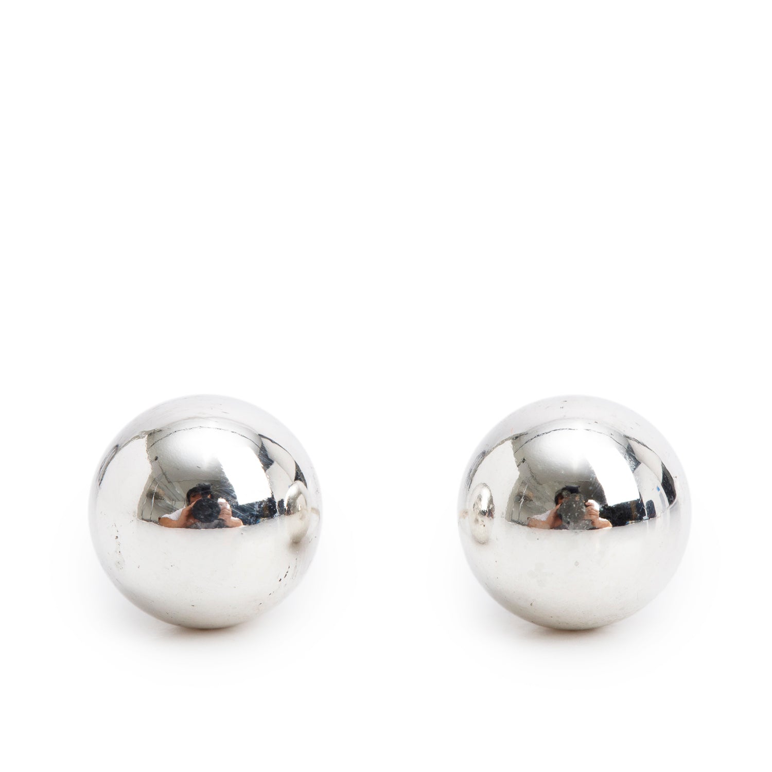 Tiffany & Co. Sterling Silver HardWear 8 MM Ball Earrings