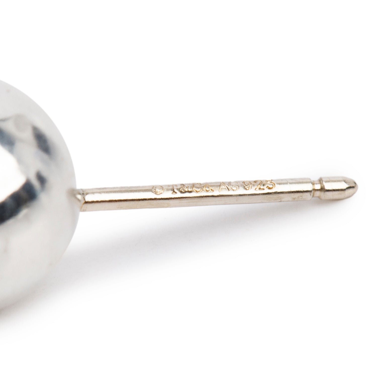Tiffany & Co. Sterling Silver HardWear 8 MM Ball Earrings