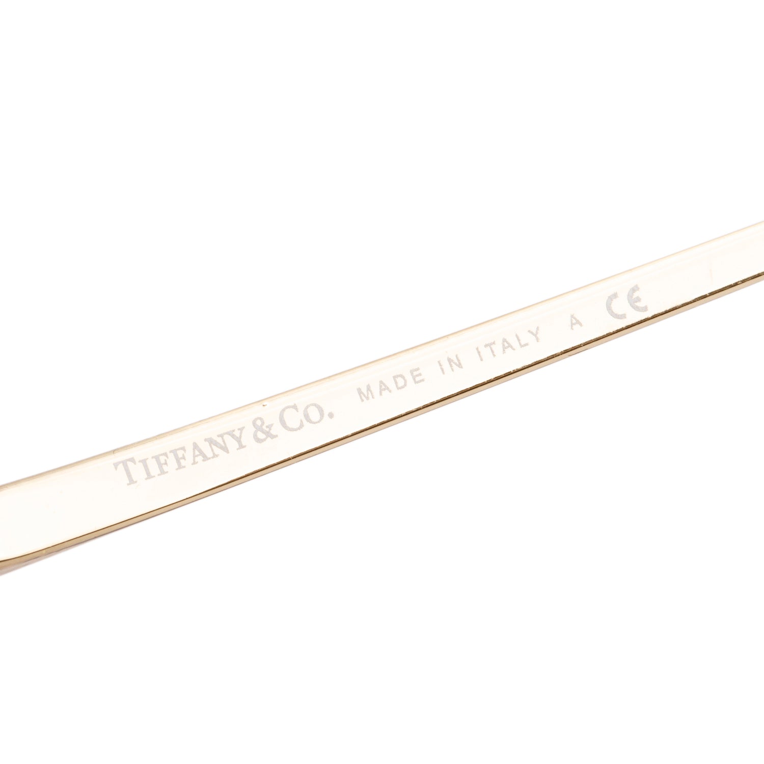 Tiffany & Co. TF3022 Gold Tone X Butterfly Sunglasses w/ Case