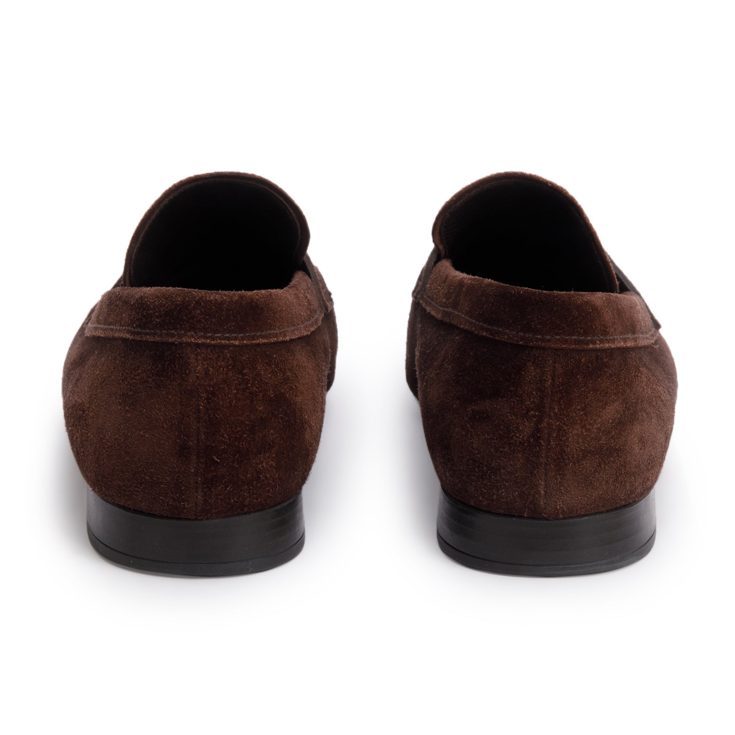 Prada Brown Suede Penny Loafers, Men's Size 7.5