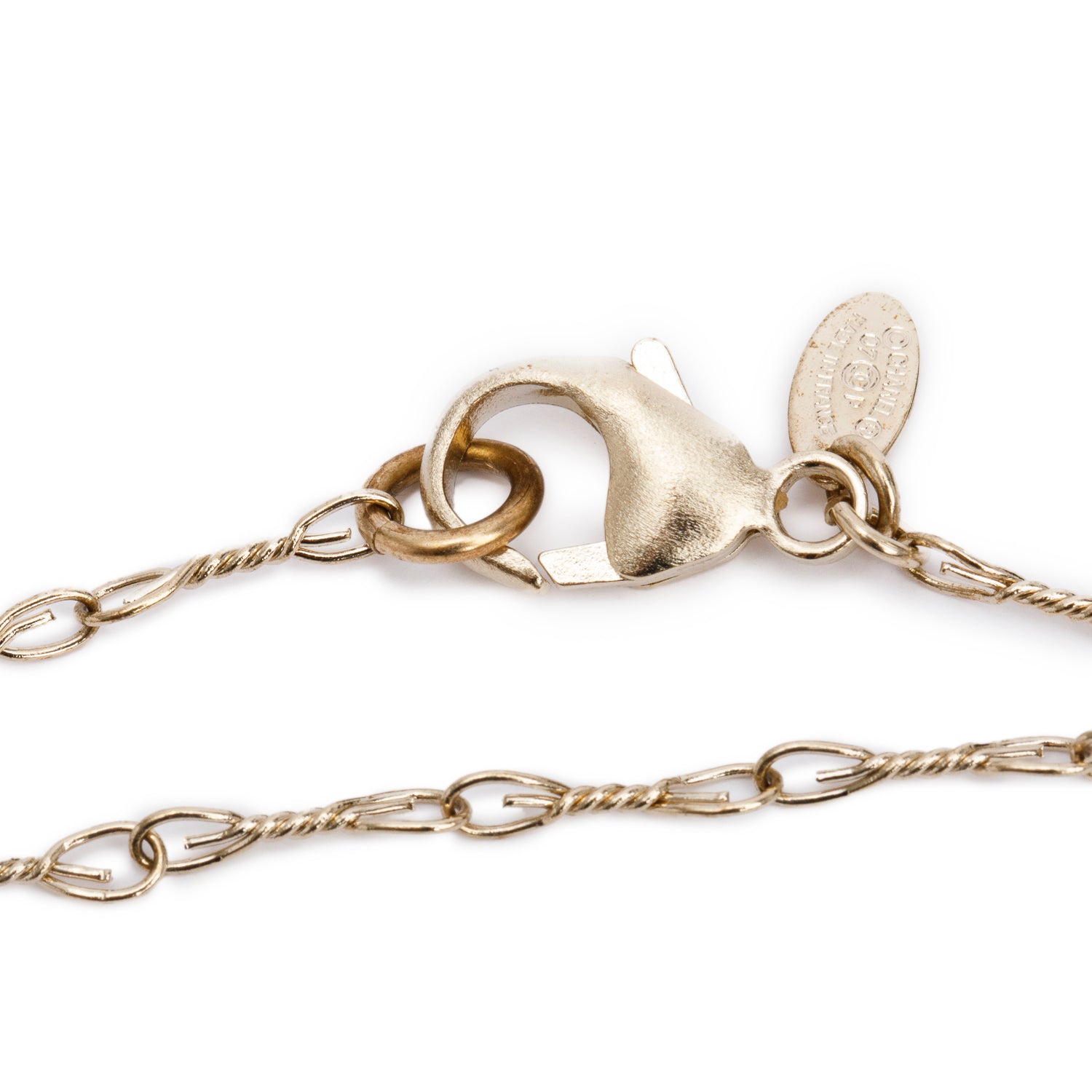 Chanel Gold-Plated Faux Pearl & Resin Bead Long Necklace w/ Box