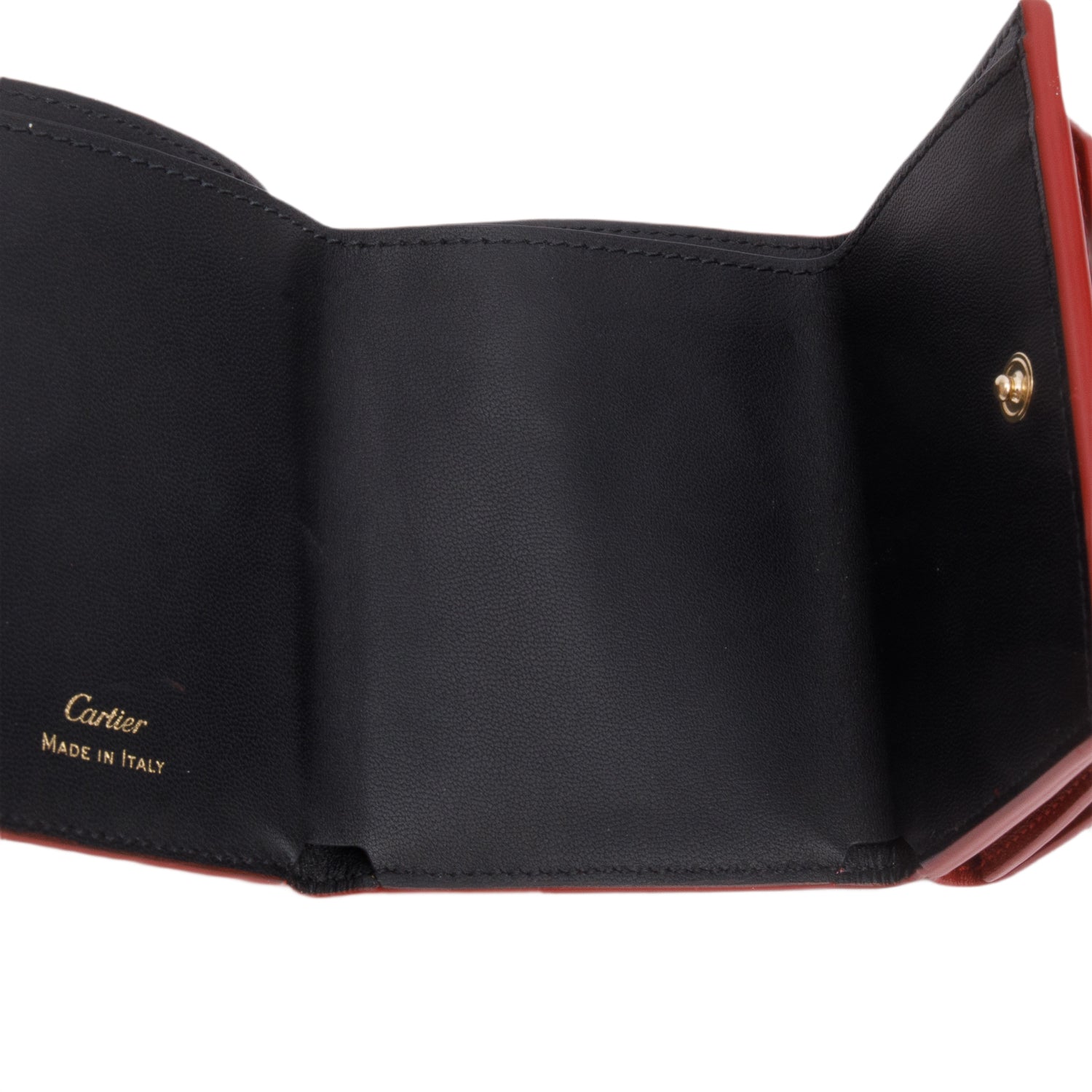 Cartier 2020 Red Leather Guirlande de Cartier Compact Wallet w/ Box & Certificate