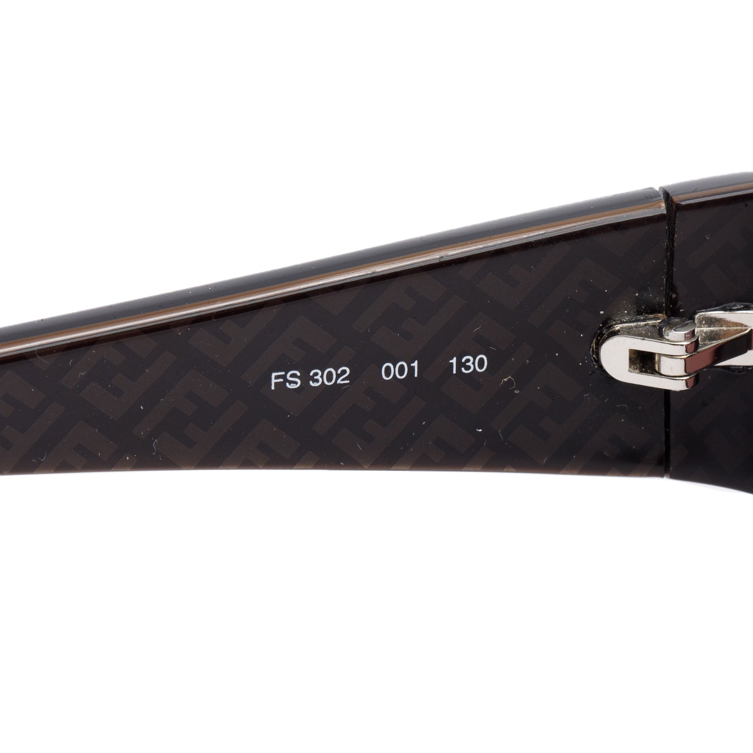 Fendi FS302 Brown Acetate Rectangle Sunglasses w/ Case