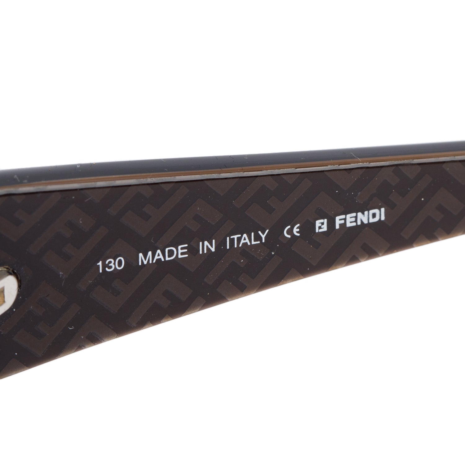 Fendi FS302 Brown Acetate Rectangle Sunglasses w/ Case