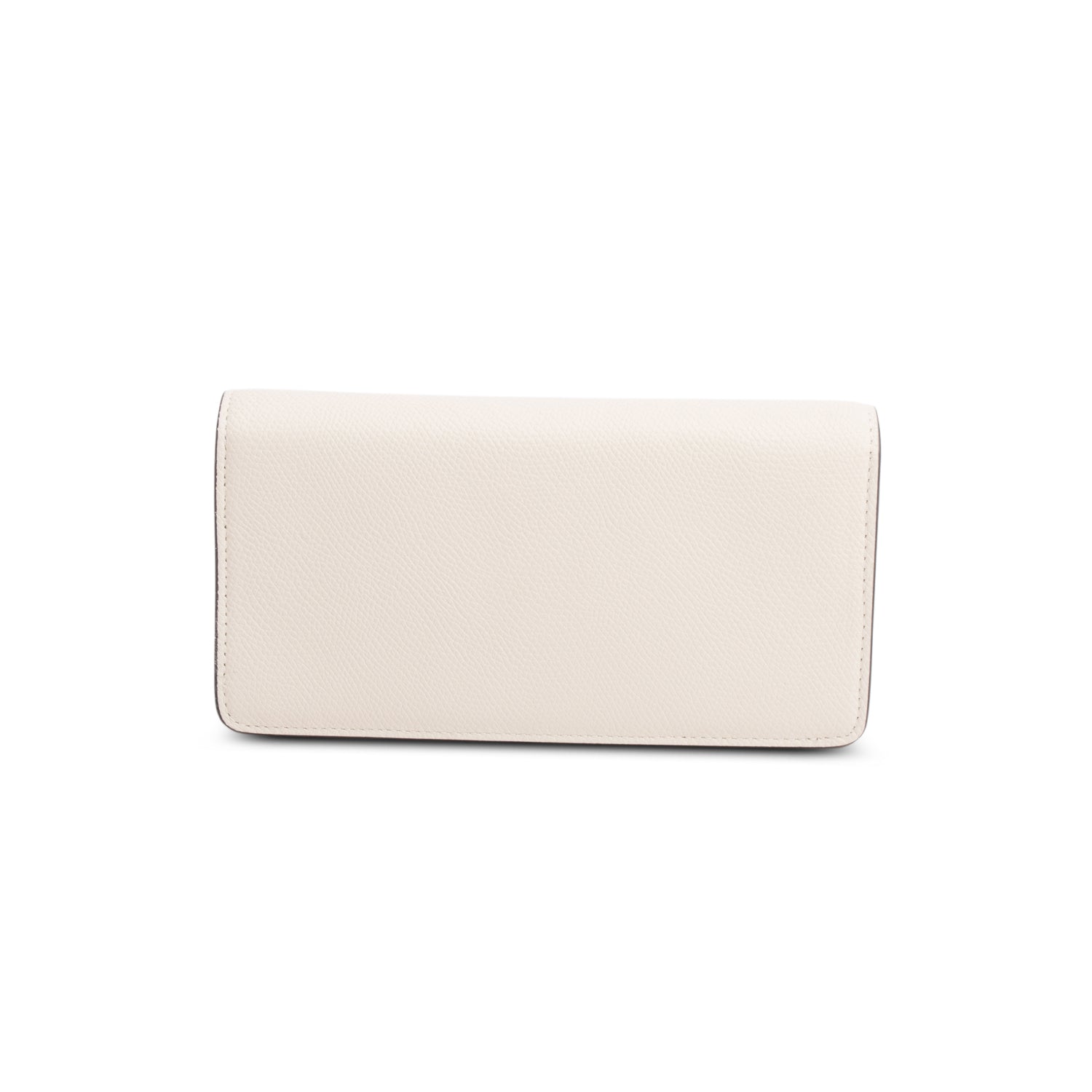 Valentino Cream VLogo Signature Wallet on Chain w/ Box