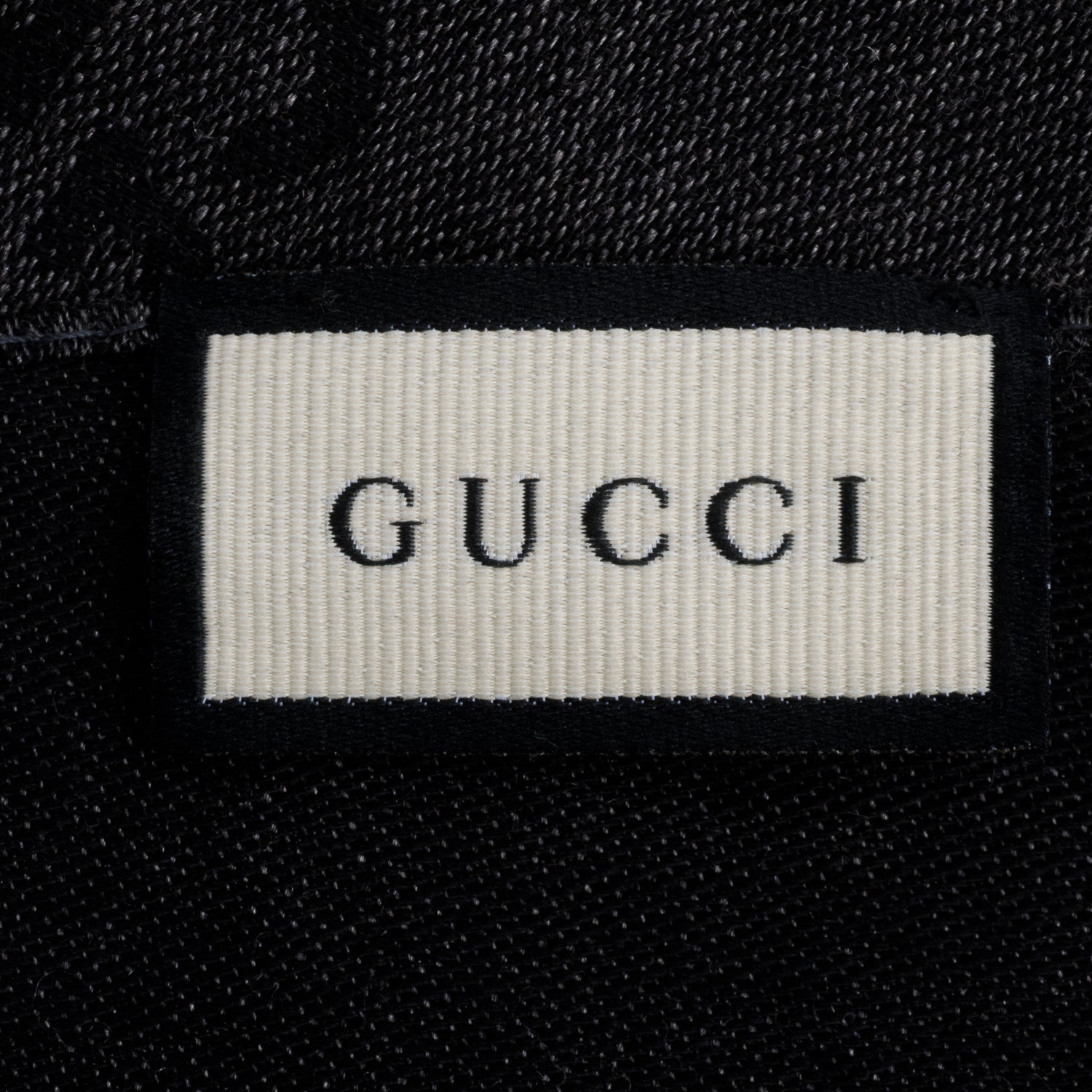 Gucci Black/Grey Wool Jacquard Monogram Reversible Scarf w/ Box