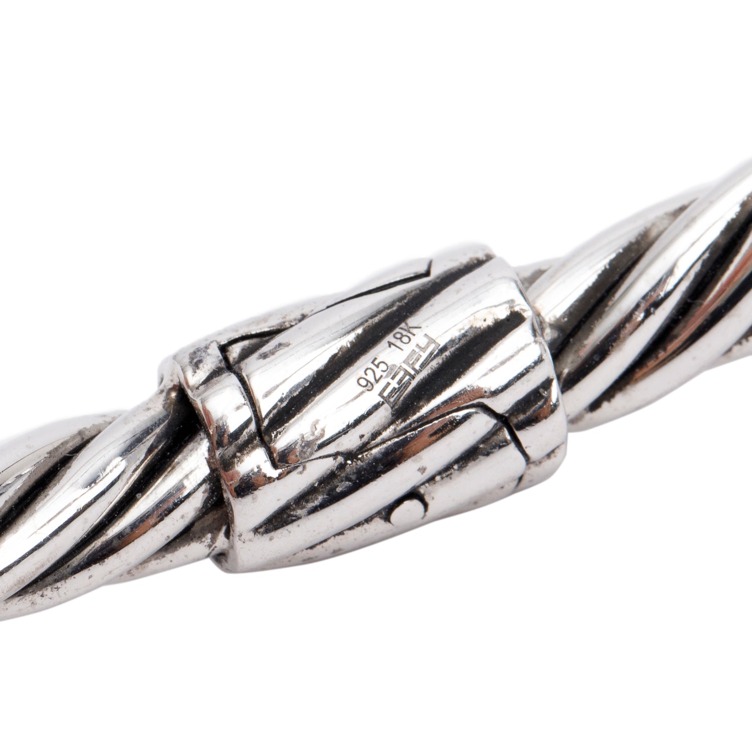 Effy Sterling & 18k Yellow Gold Silver Fresh Water Cultered Pearl Cuff Bracelet