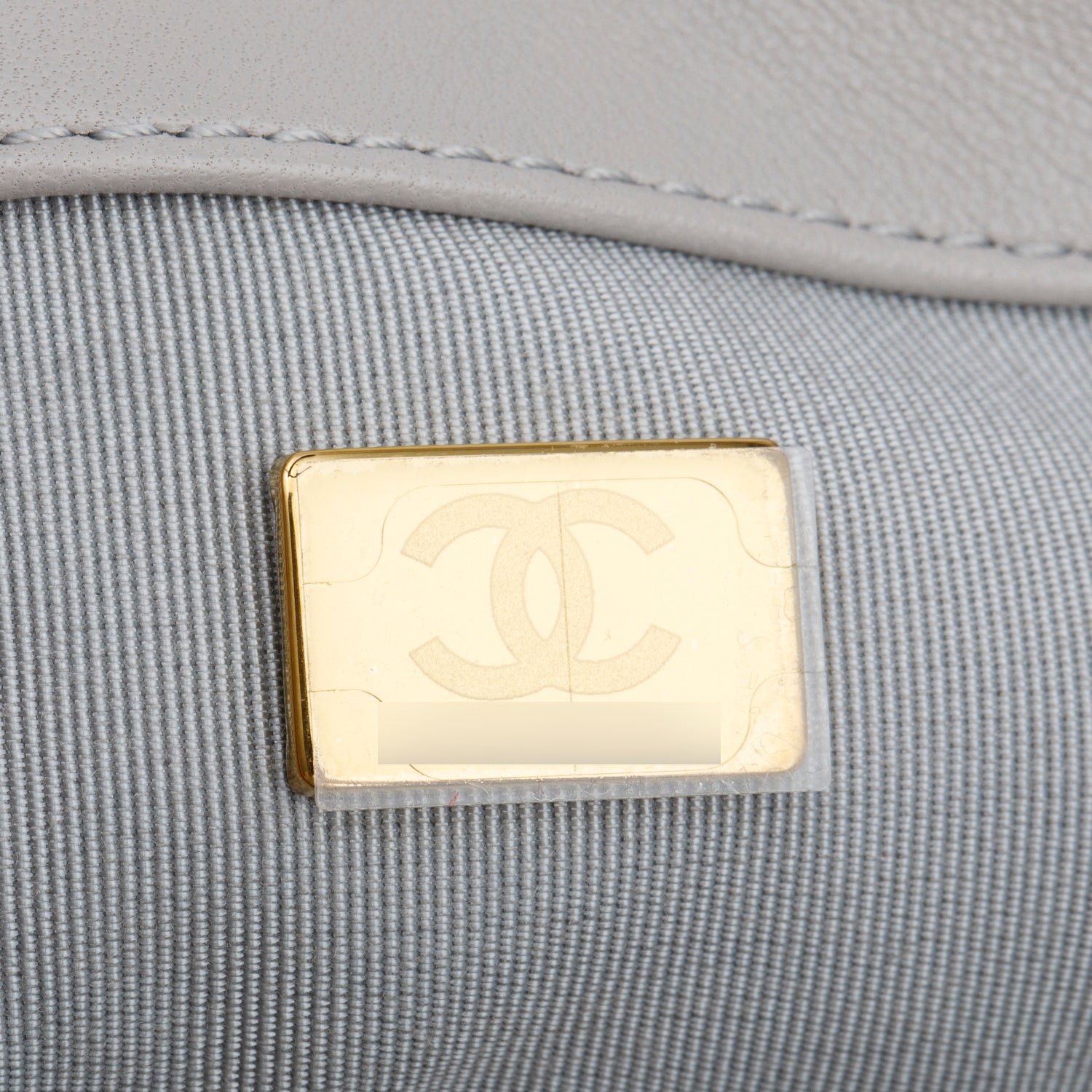 Chanel Grey Lambskin Leather Medium 19 Flap Bag w/ Box