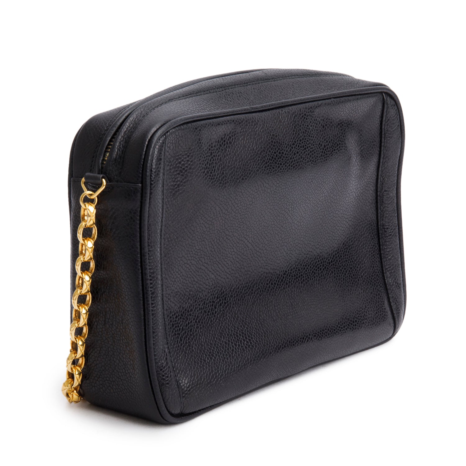 Chanel Vintage Black Caviar Bijoux Camera Bag